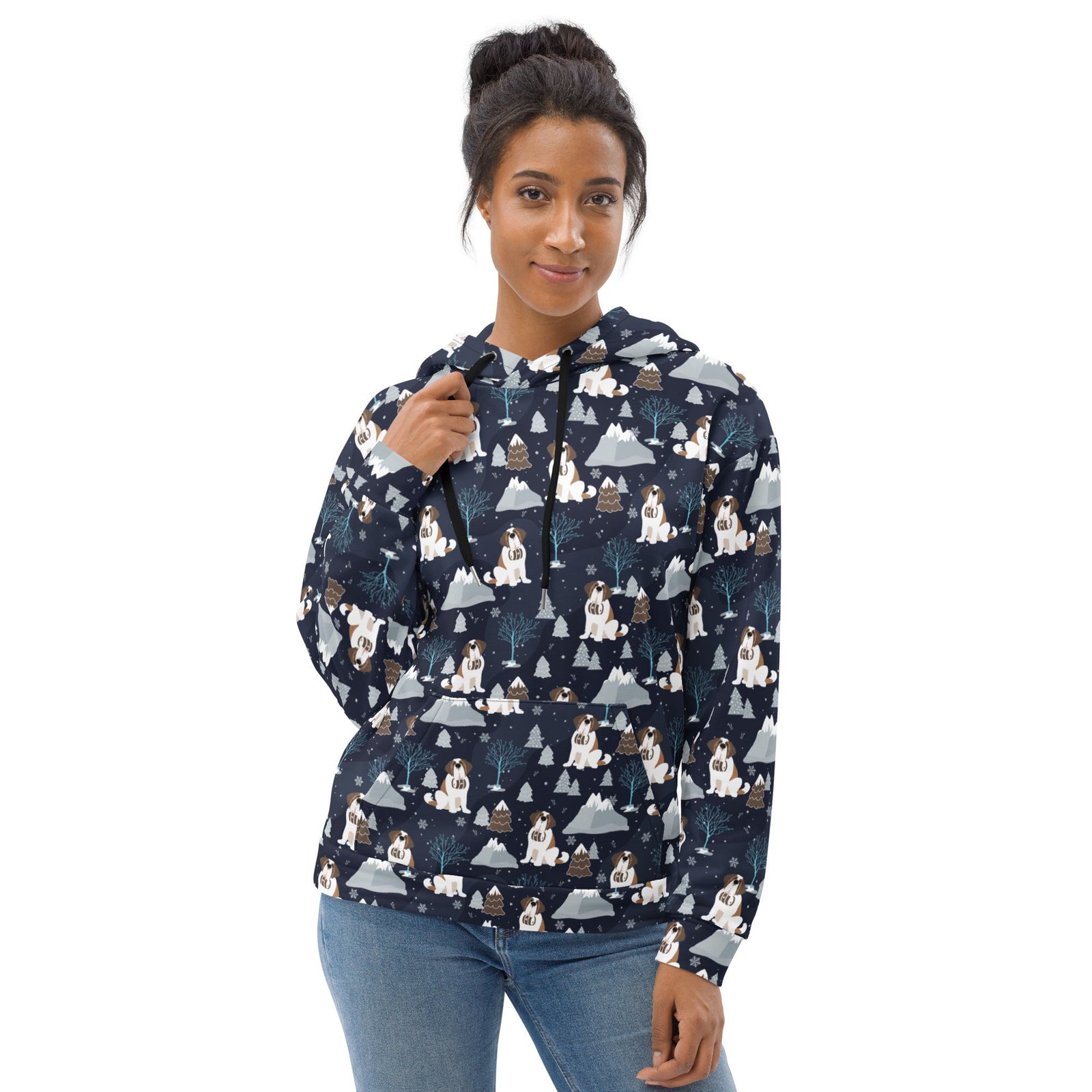 Alpine Chill Saint Bernard Hoodie - Lucy + Norman