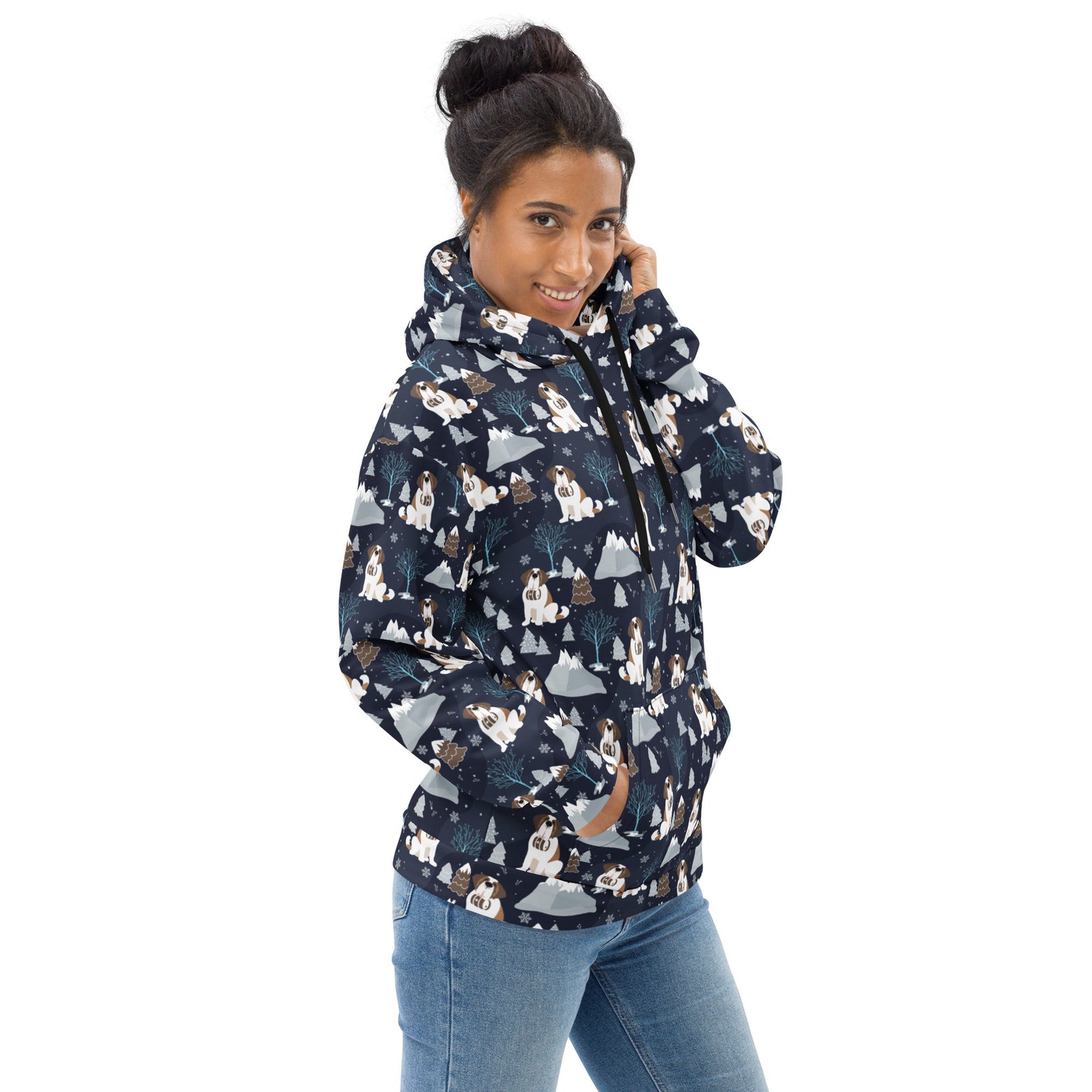 Alpine Chill Saint Bernard Hoodie - Lucy + Norman