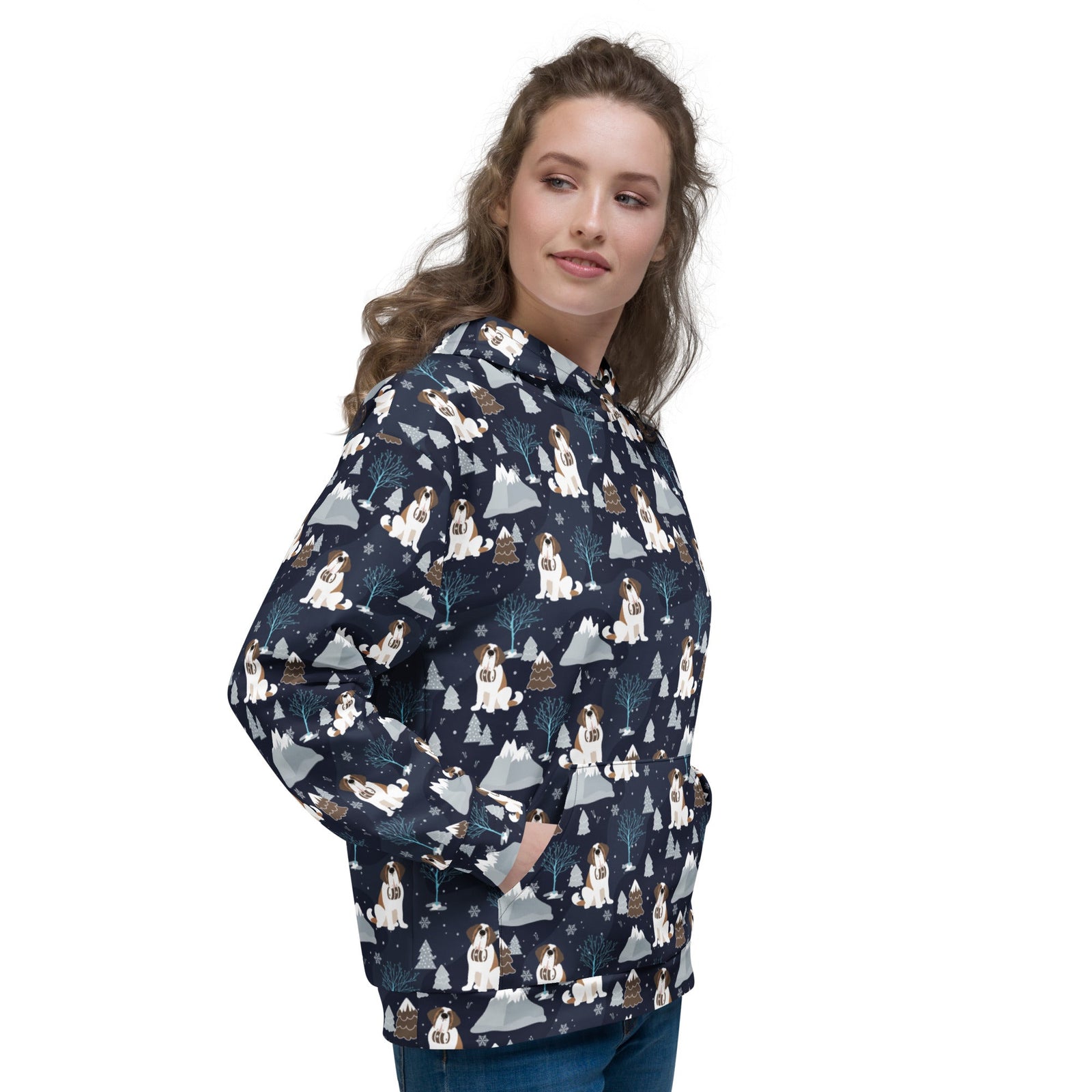 Alpine Chill Saint Bernard Hoodie - Lucy + Norman