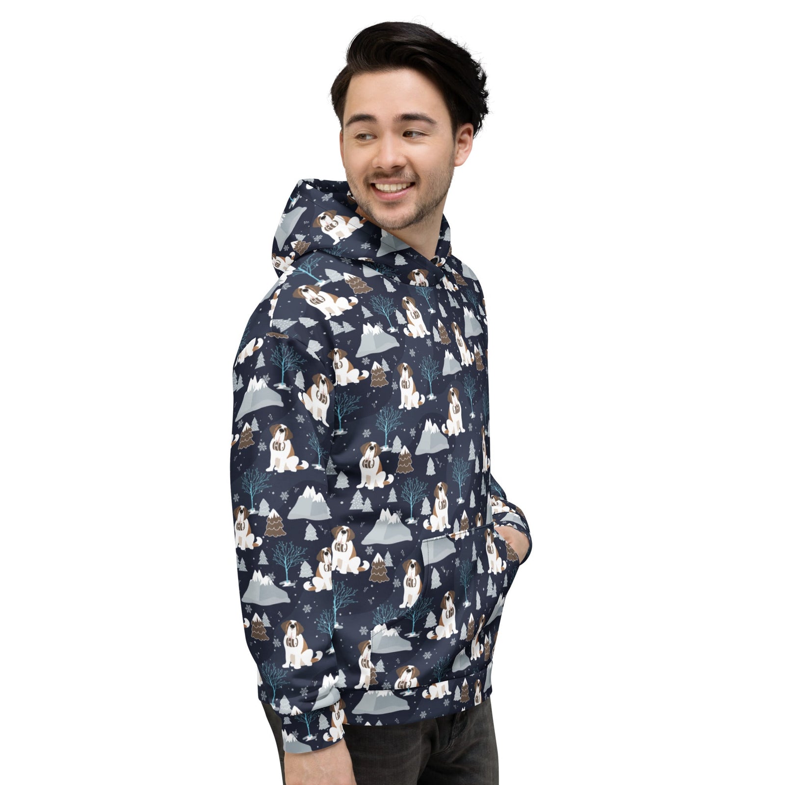 Alpine Chill Saint Bernard Hoodie - Lucy + Norman