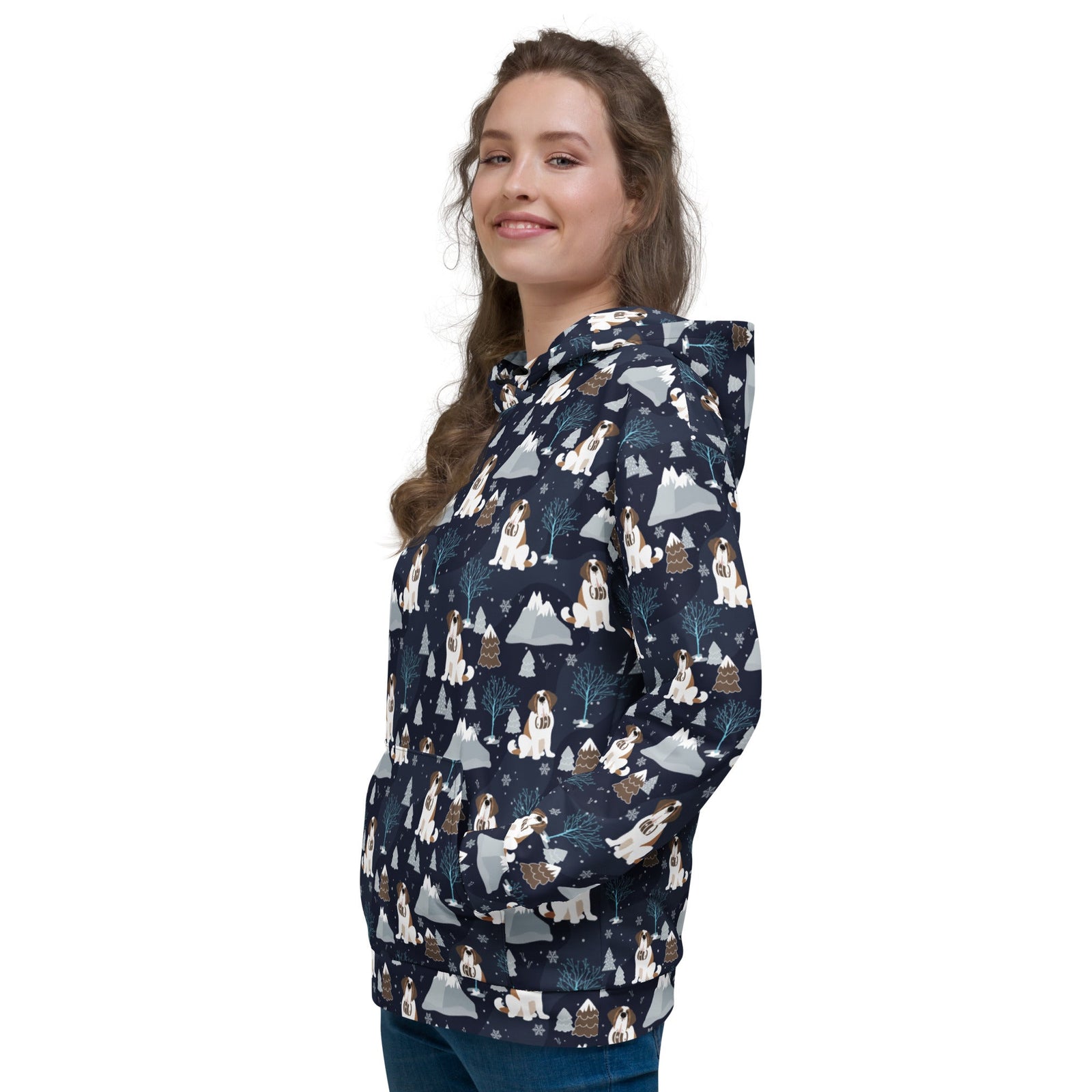 Alpine Chill Saint Bernard Hoodie - Lucy + Norman