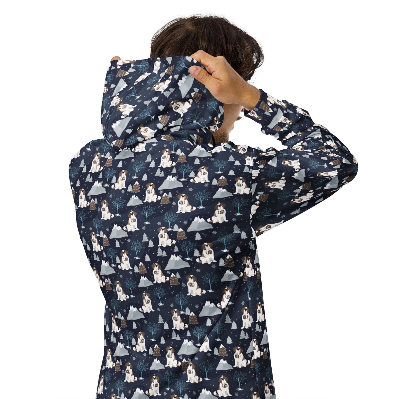 Alpine Chill St Bernard Zip Hoodie - Lucy + Norman