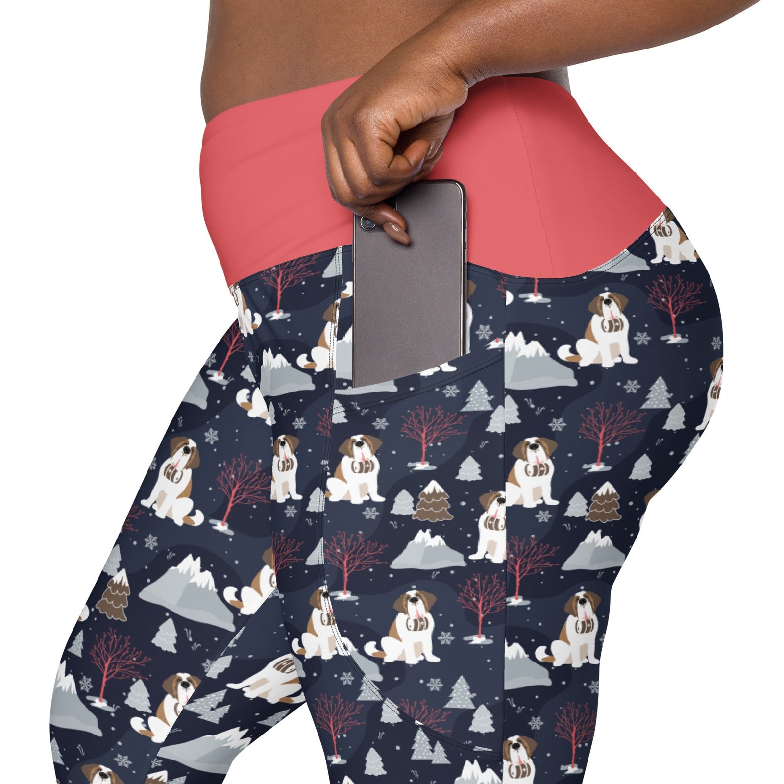 Alpine Night Crossover Leggings with Pockets - Lucy + Norman