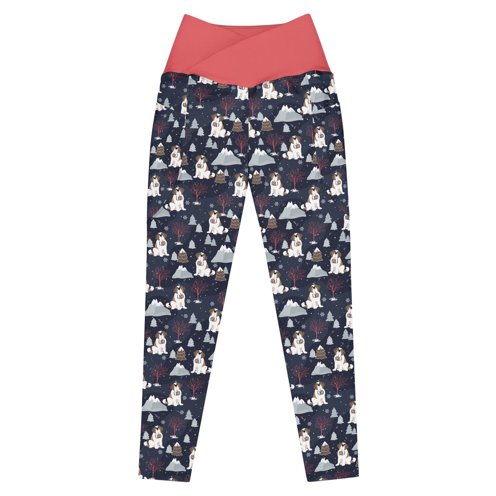 Alpine Night Crossover Leggings with Pockets - Lucy + Norman