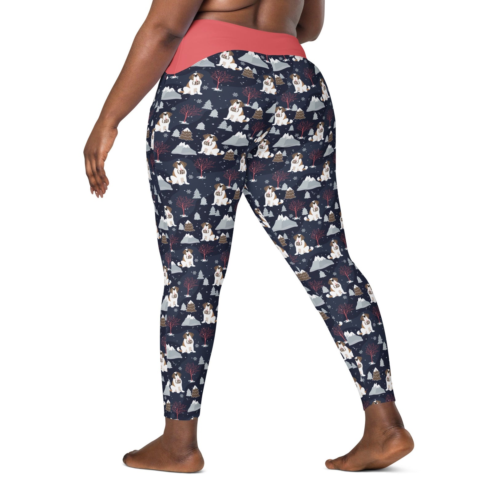 Alpine Night Crossover Leggings with Pockets - Lucy + Norman
