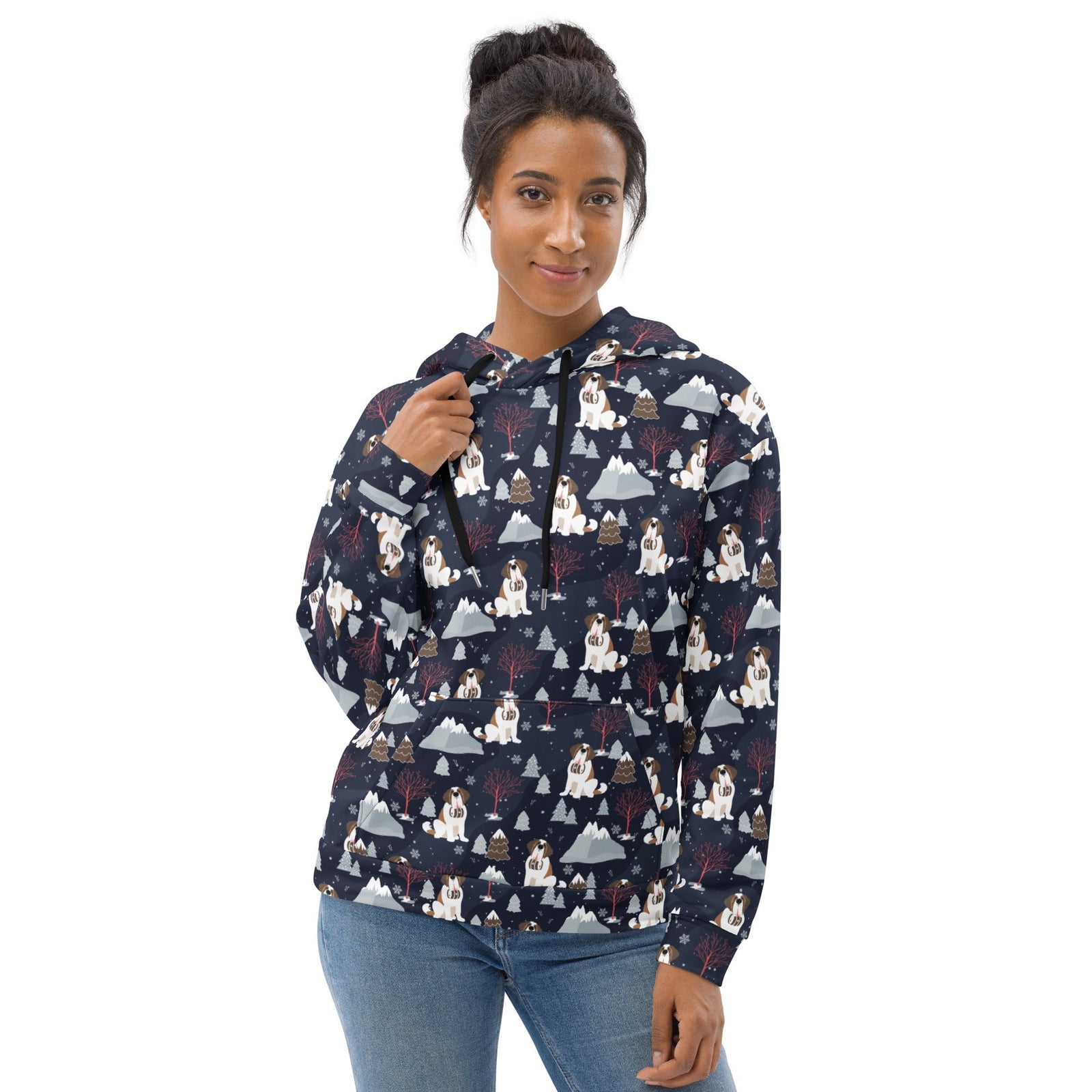 Alpine Night Saint Bernard Hoodie - Lucy + Norman