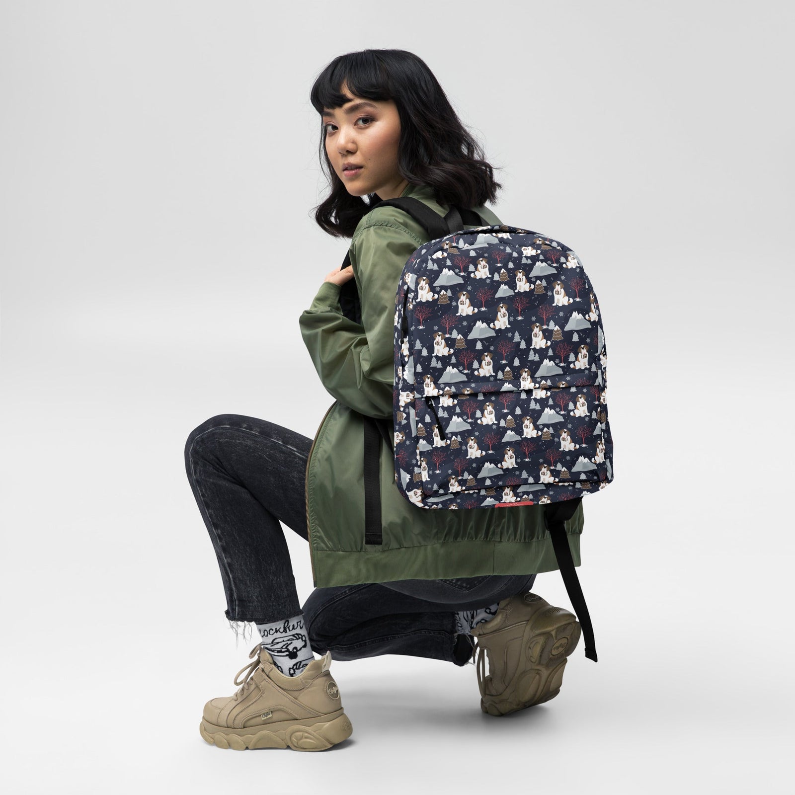 Alpine Nights Saint Bernard Backpack - Lucy + Norman