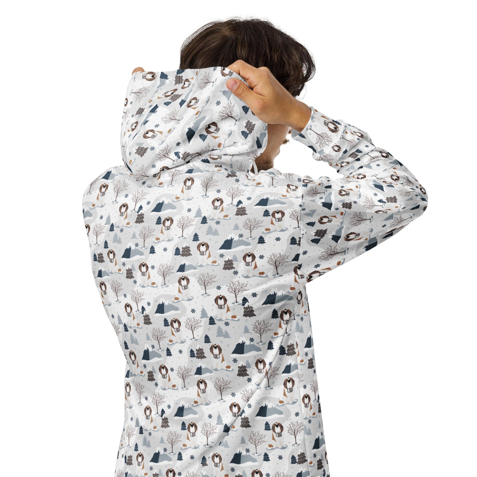 Alpine Saint Bernard Zip Hoodie - Lucy + Norman