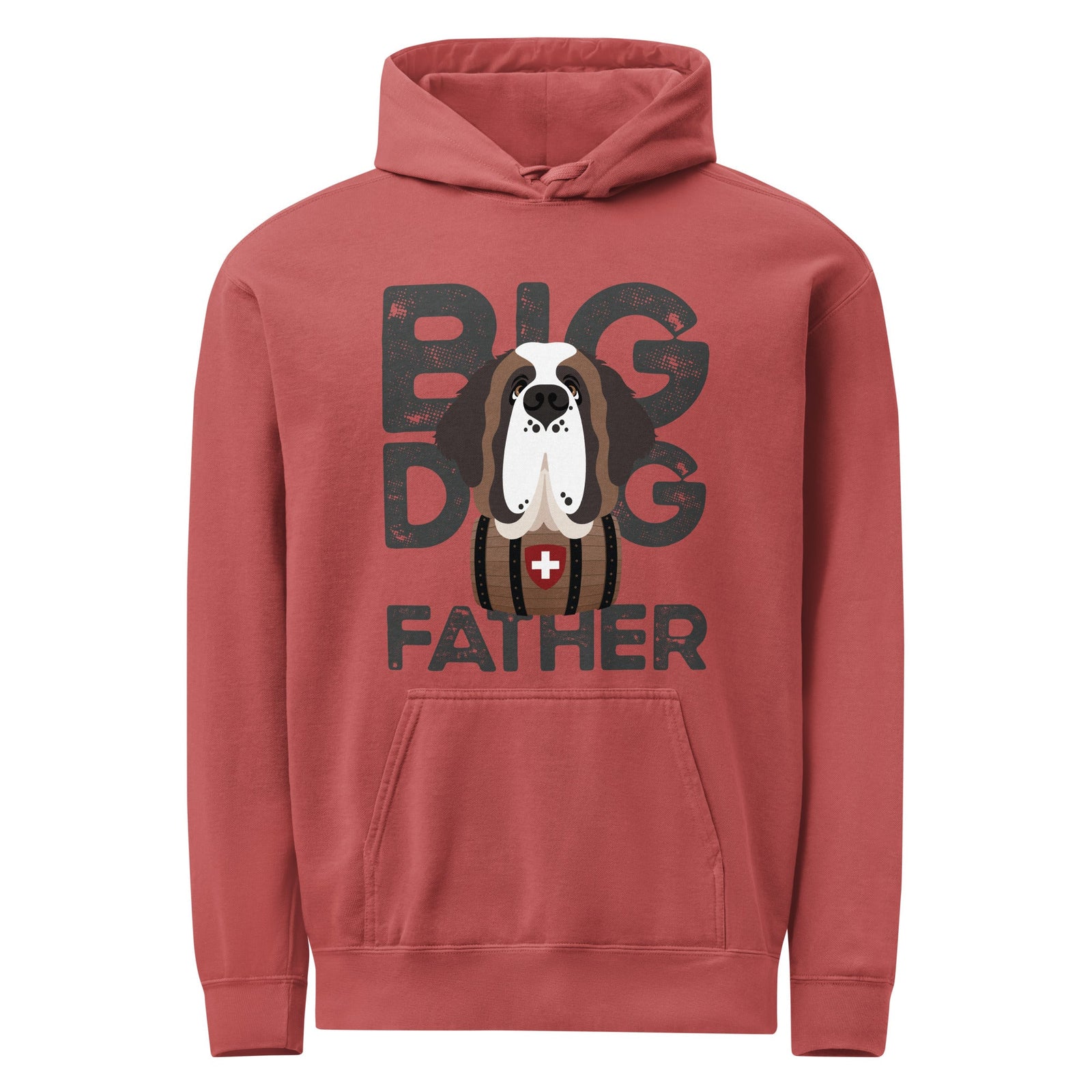 Big Dog Father Saint Bernard Comfort Colors® Hoodie - Lucy + Norman