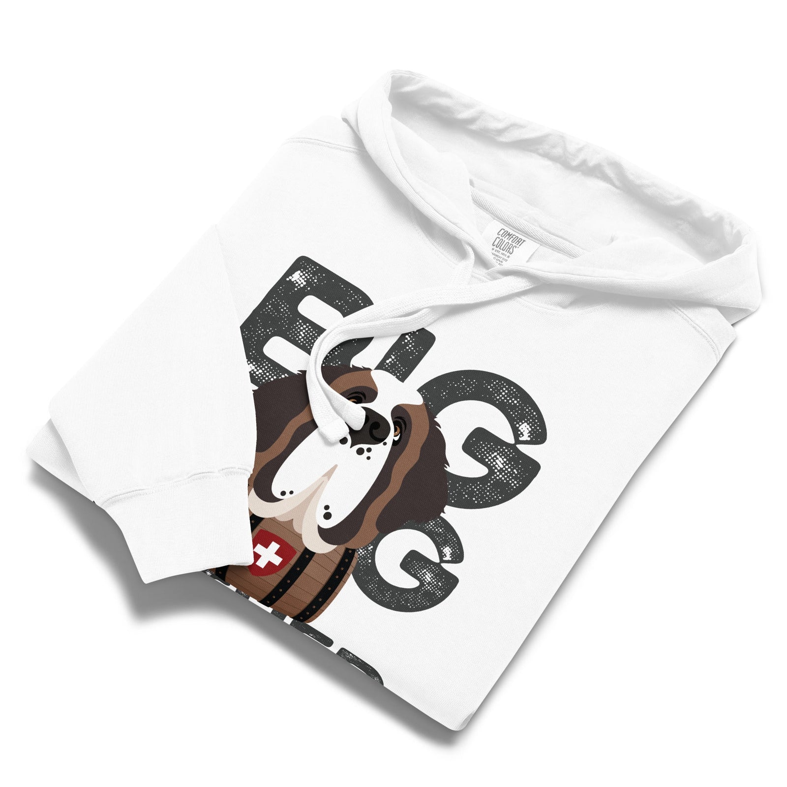 Big Dog Father Saint Bernard Comfort Colors® Hoodie - Lucy + Norman