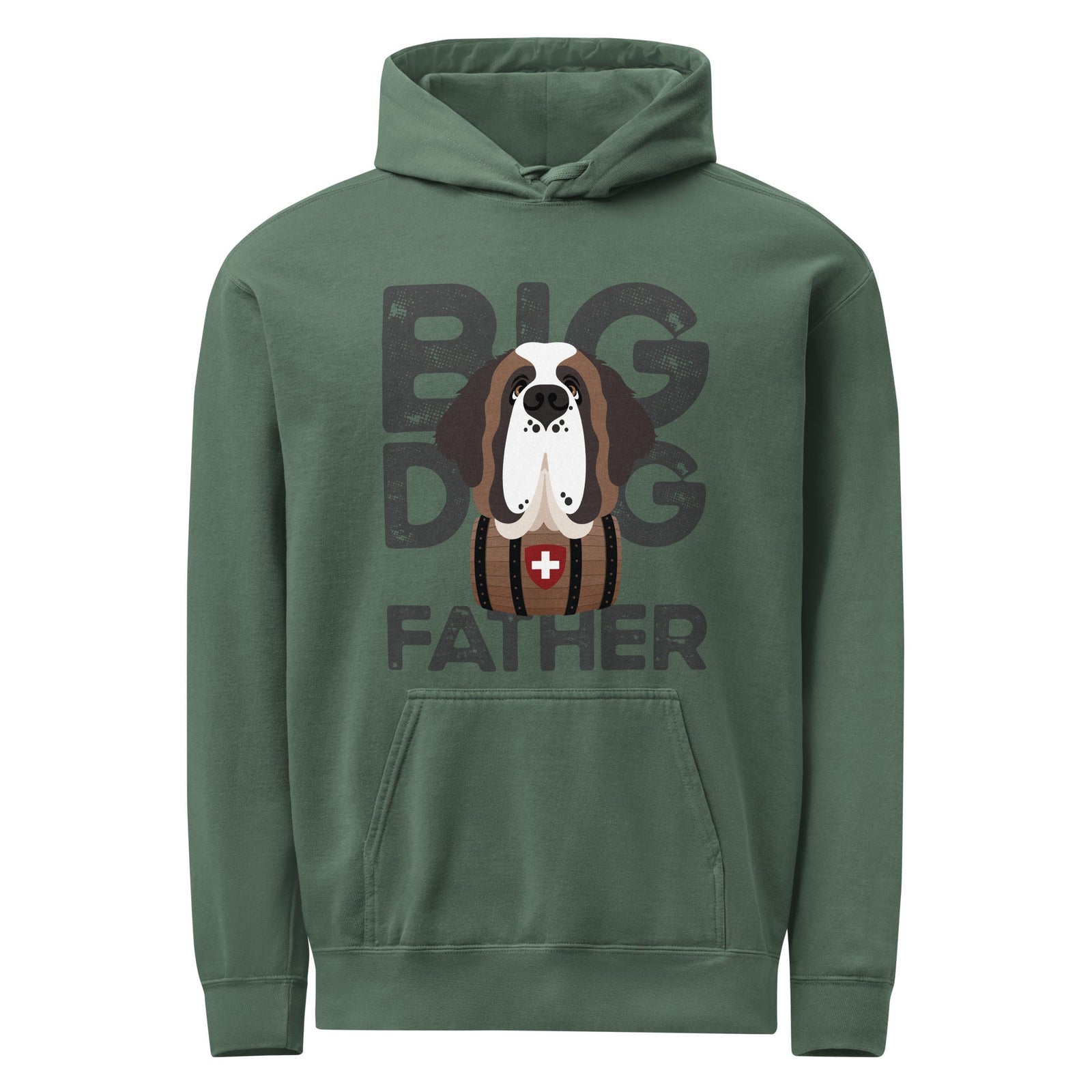 Big Dog Father Saint Bernard Comfort Colors® Hoodie - Lucy + Norman
