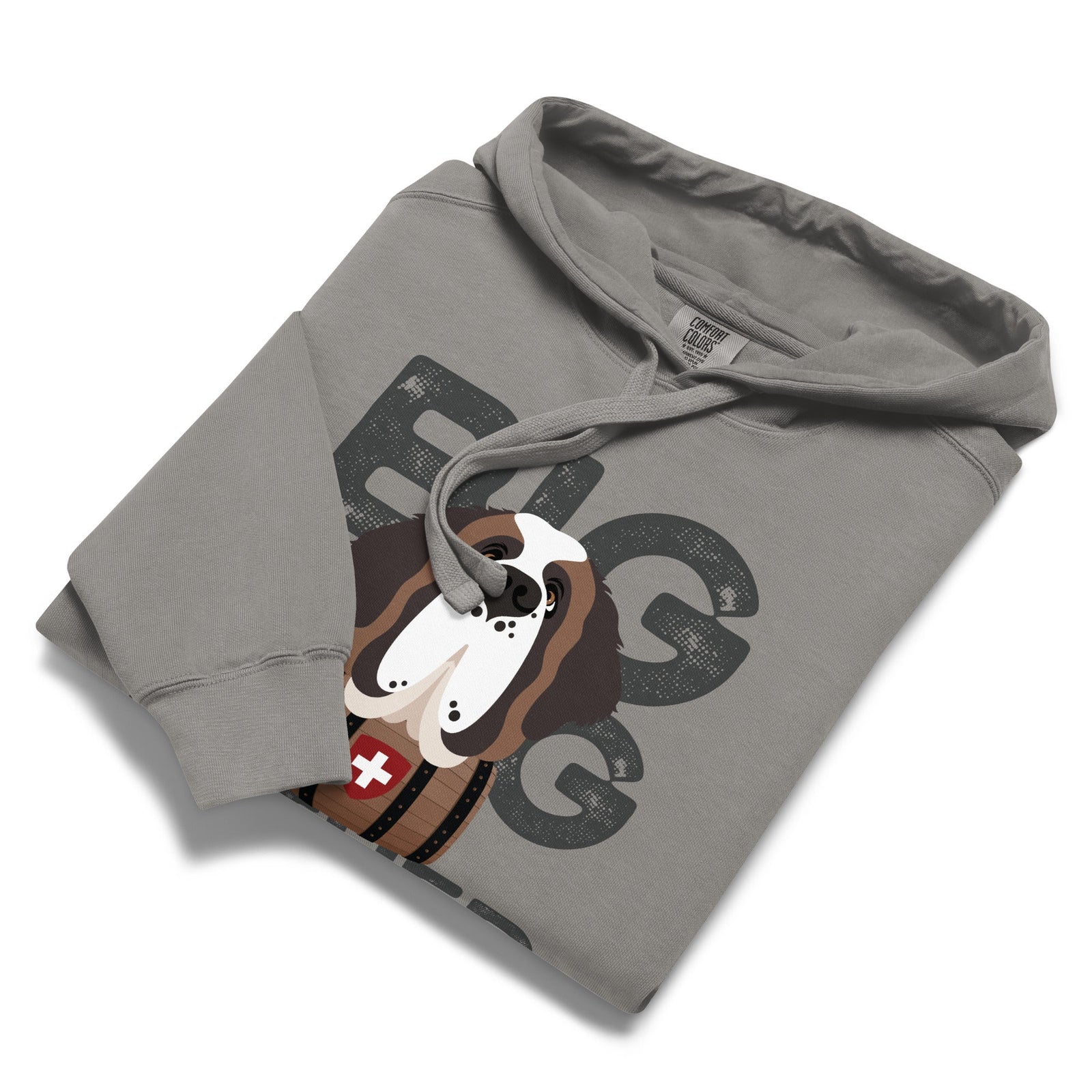 Big Dog Father Saint Bernard Comfort Colors® Hoodie - Lucy + Norman