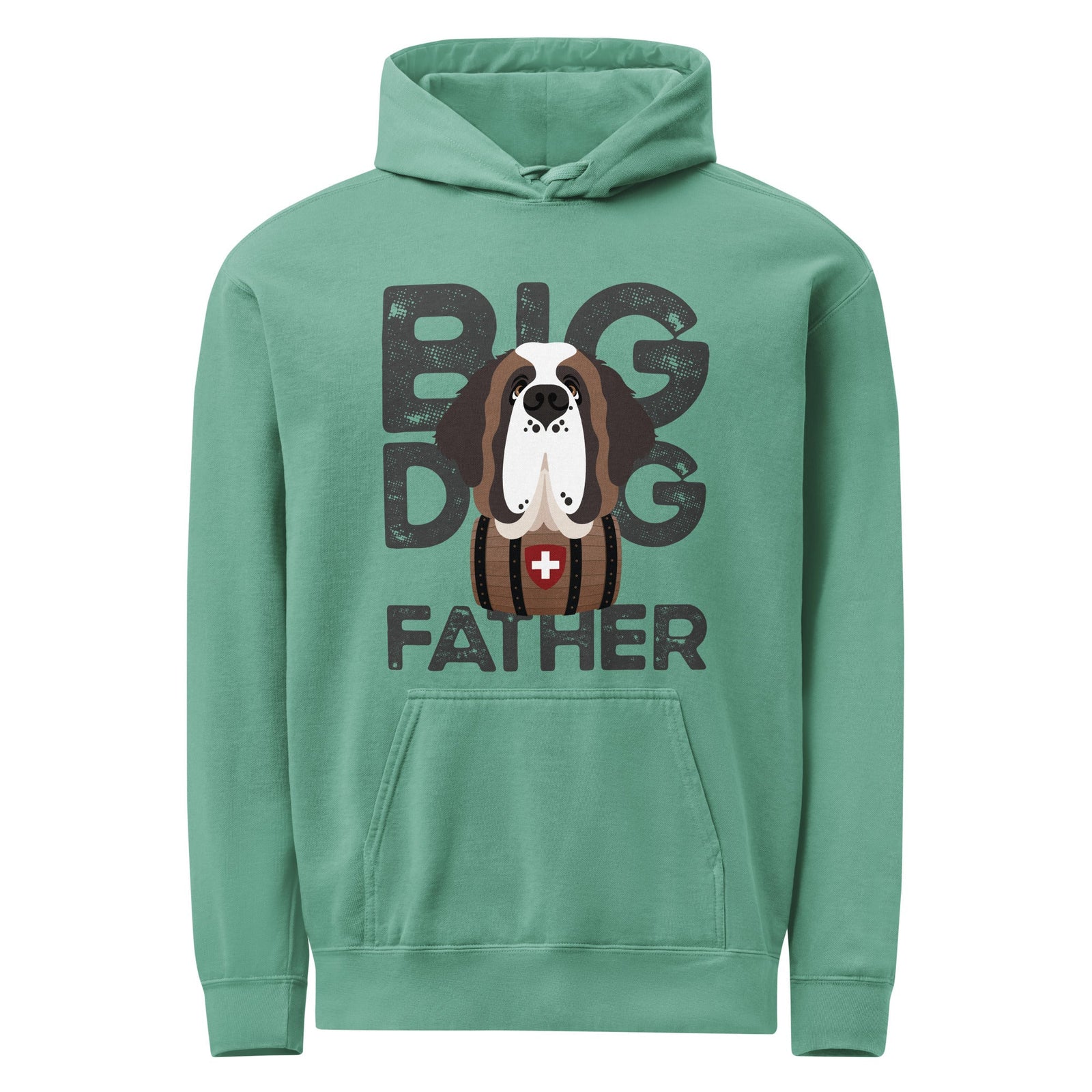 Big Dog Father Saint Bernard Comfort Colors® Hoodie - Lucy + Norman