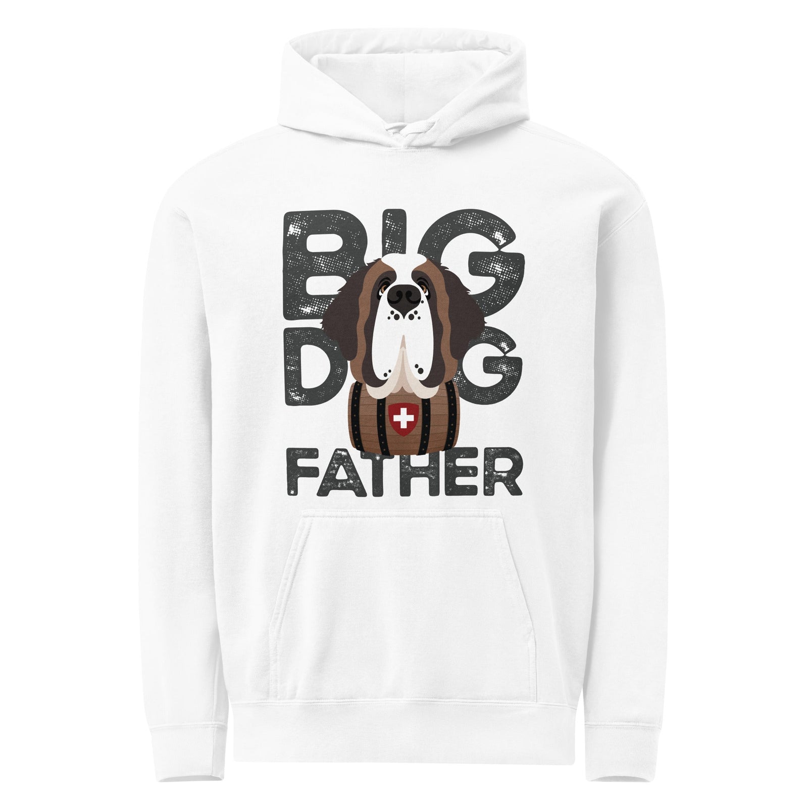 Big Dog Father Saint Bernard Comfort Colors® Hoodie - Lucy + Norman