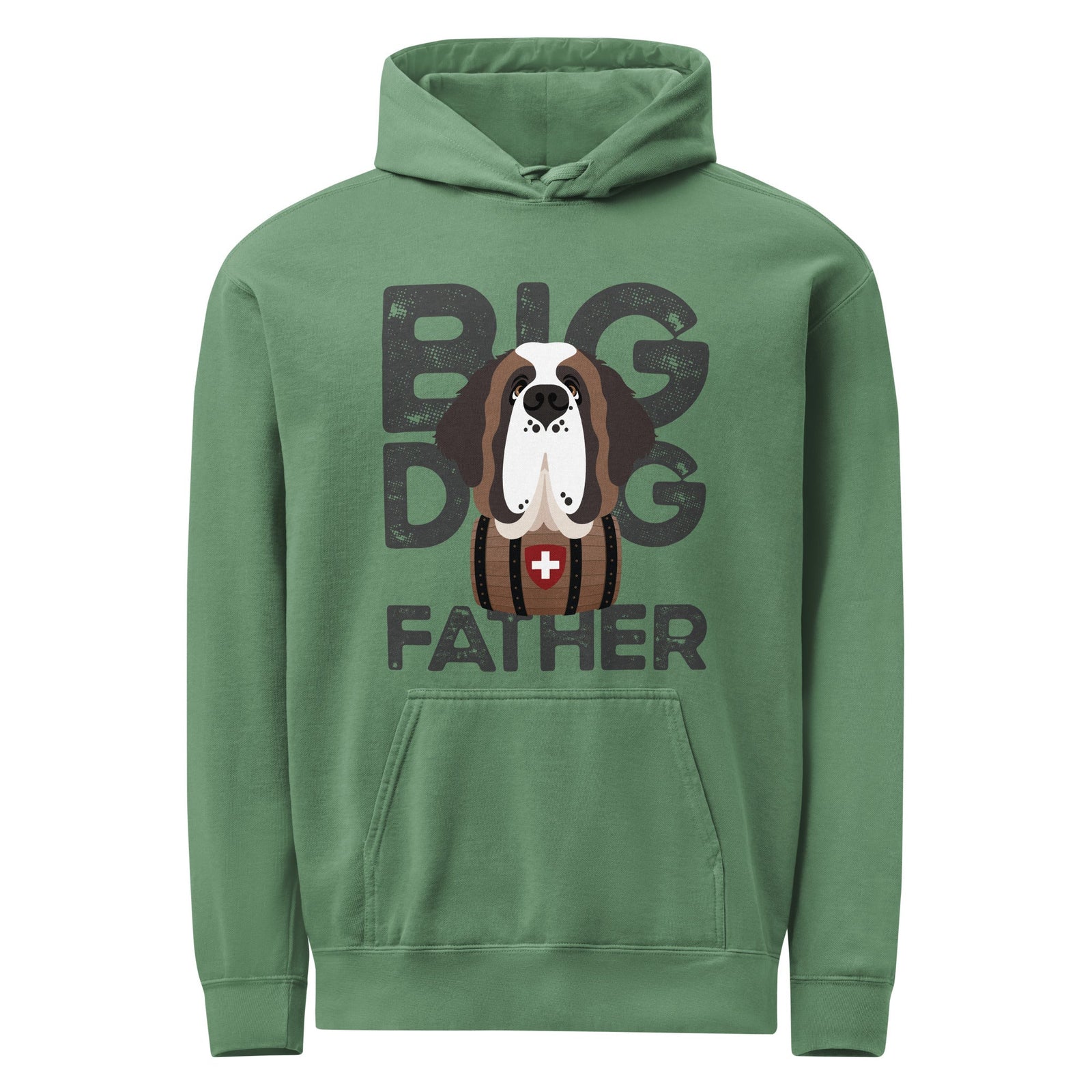 Big Dog Father Saint Bernard Comfort Colors® Hoodie - Lucy + Norman
