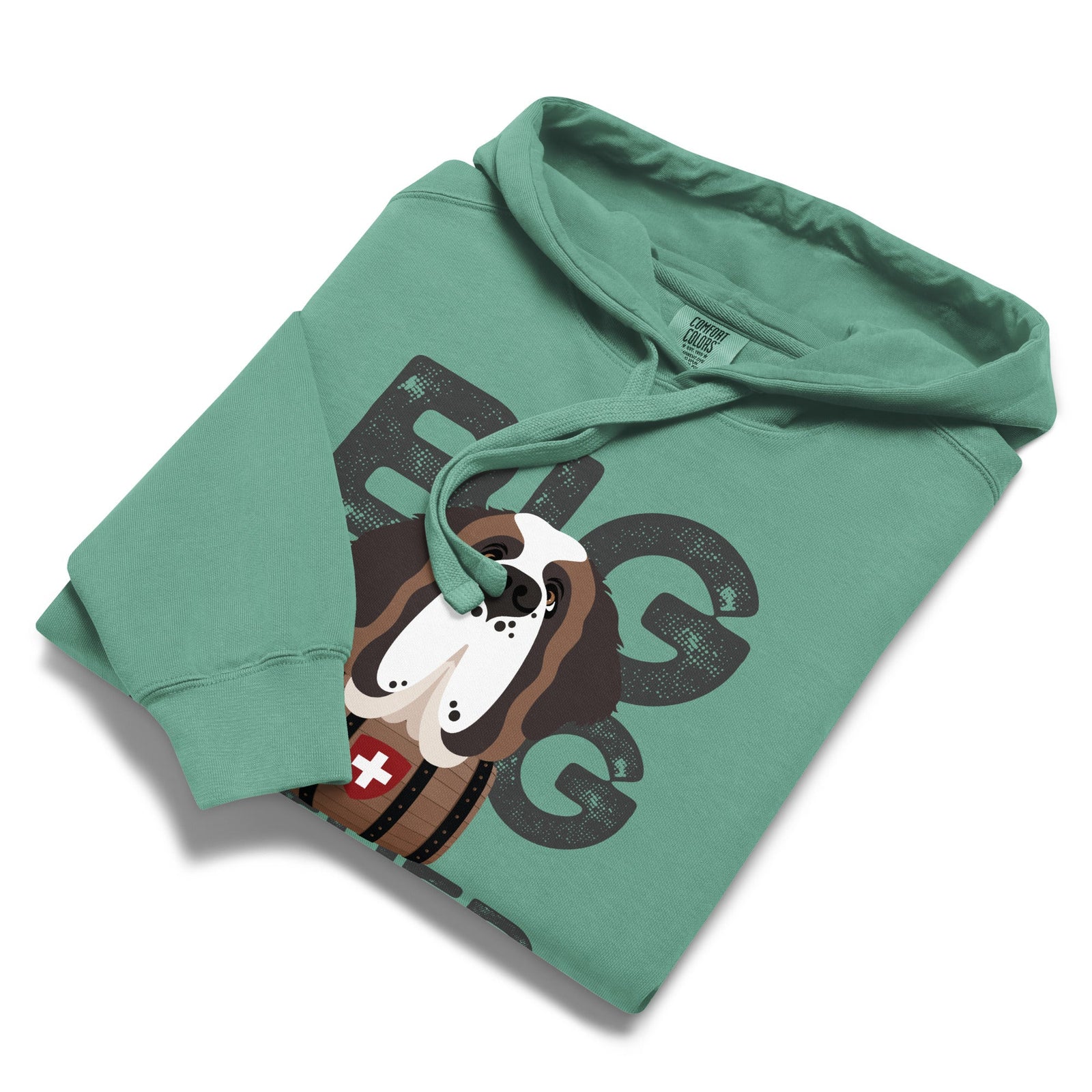 Big Dog Father Saint Bernard Comfort Colors® Hoodie - Lucy + Norman