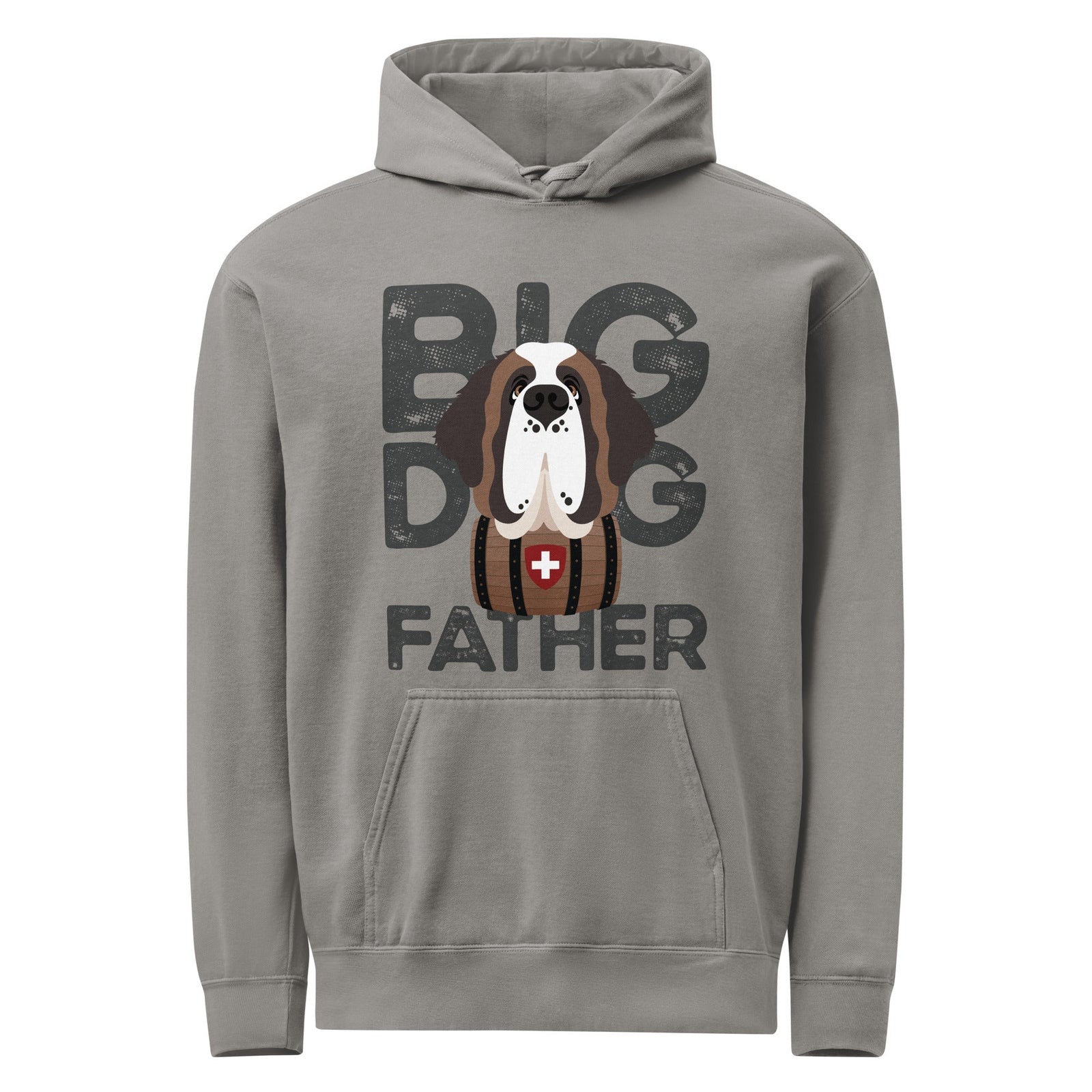 Big Dog Father Saint Bernard Comfort Colors® Hoodie - Lucy + Norman