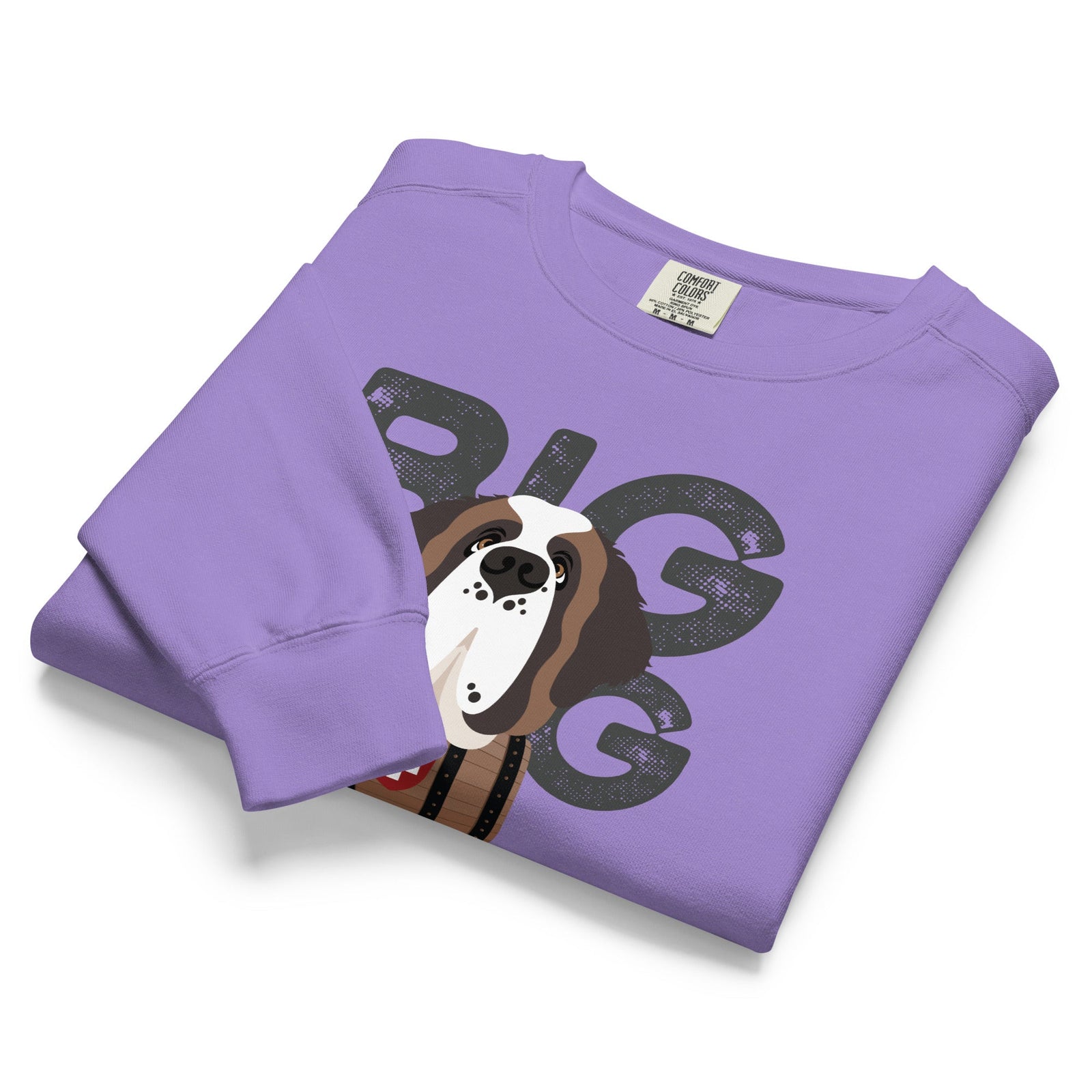 Big Dog Father Saint Bernard Comfort Colors® Sweatshirt - Lucy + Norman