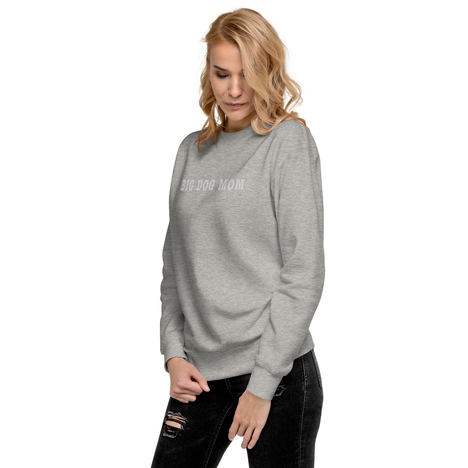 Big Dog Mom Embroidered Premium Sweatshirt - Lucy + Norman