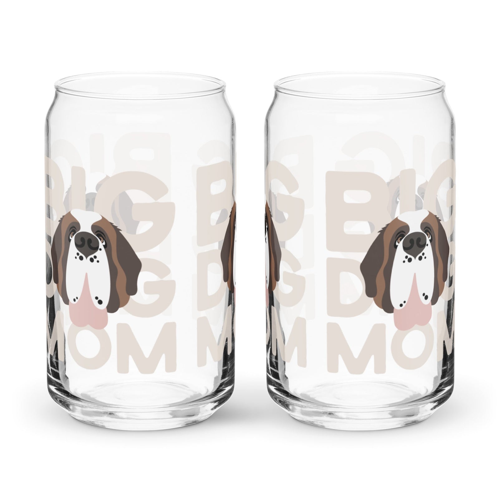Big Dog Mom Glass Can Drinkware - Lucy + Norman