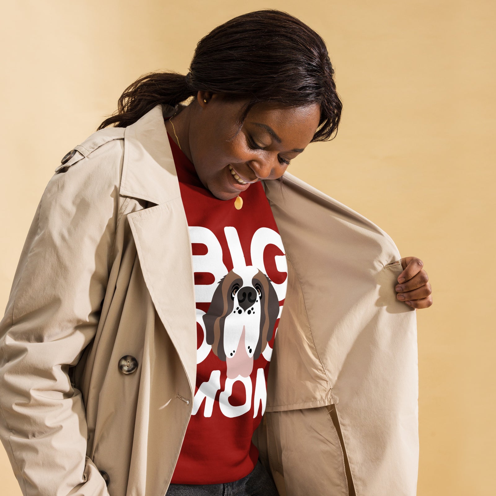 Big Dog Mom Saint Bernard Sweatshirt | Cozy Fleece Crewneck