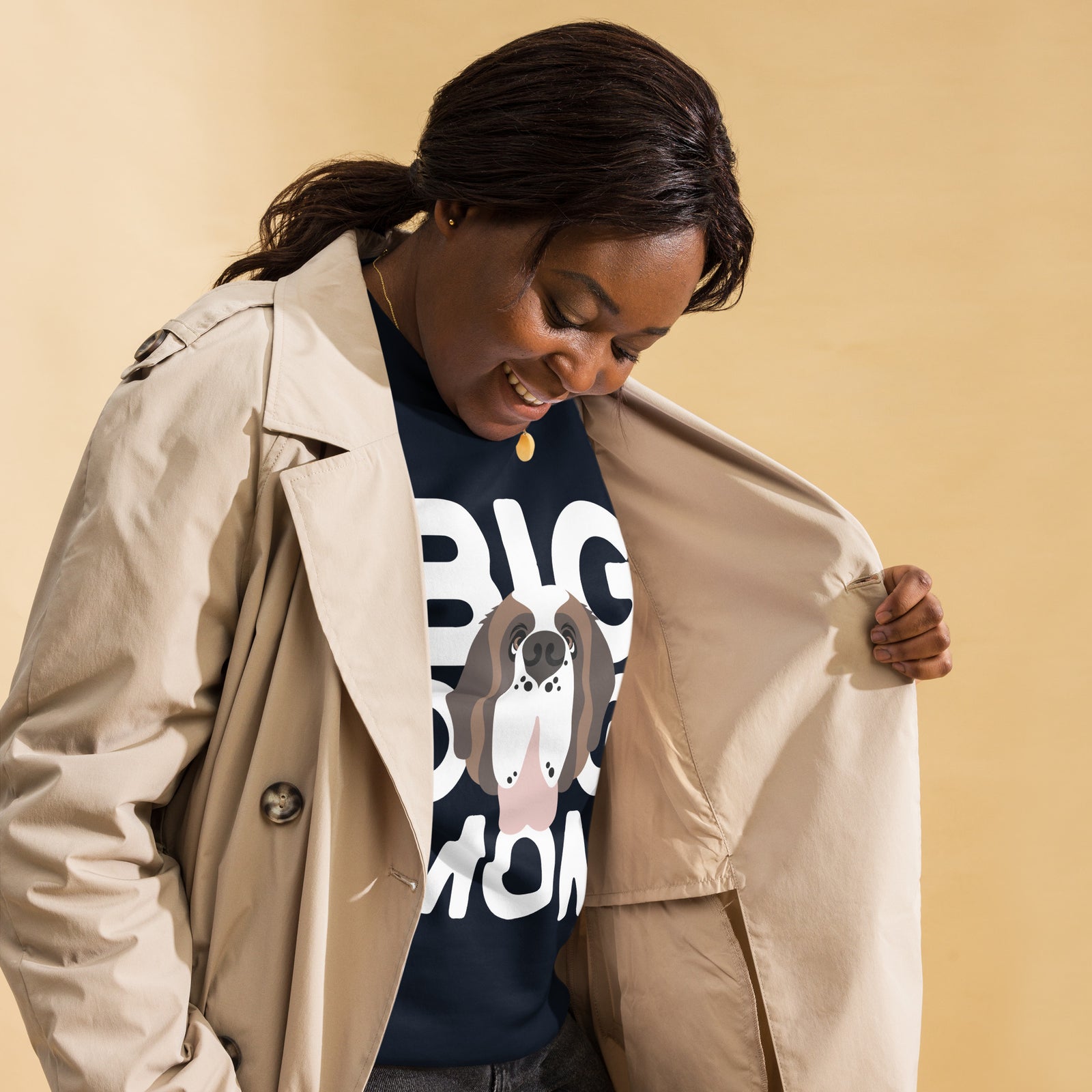 Big Dog Mom Saint Bernard Sweatshirt | Cozy Fleece Crewneck