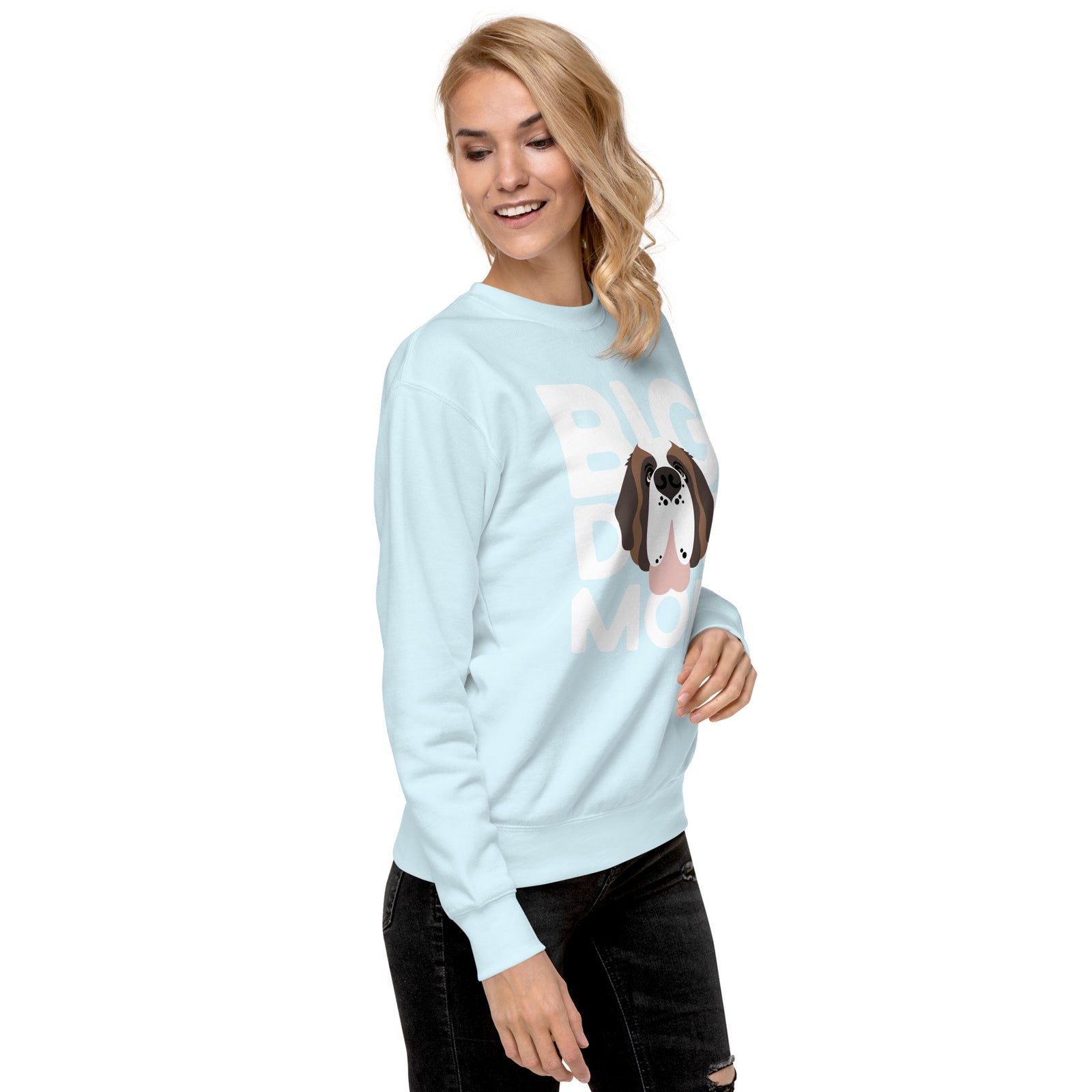 Big Dog Mom Saint Bernard Sweatshirt | Cozy Fleece Crewneck