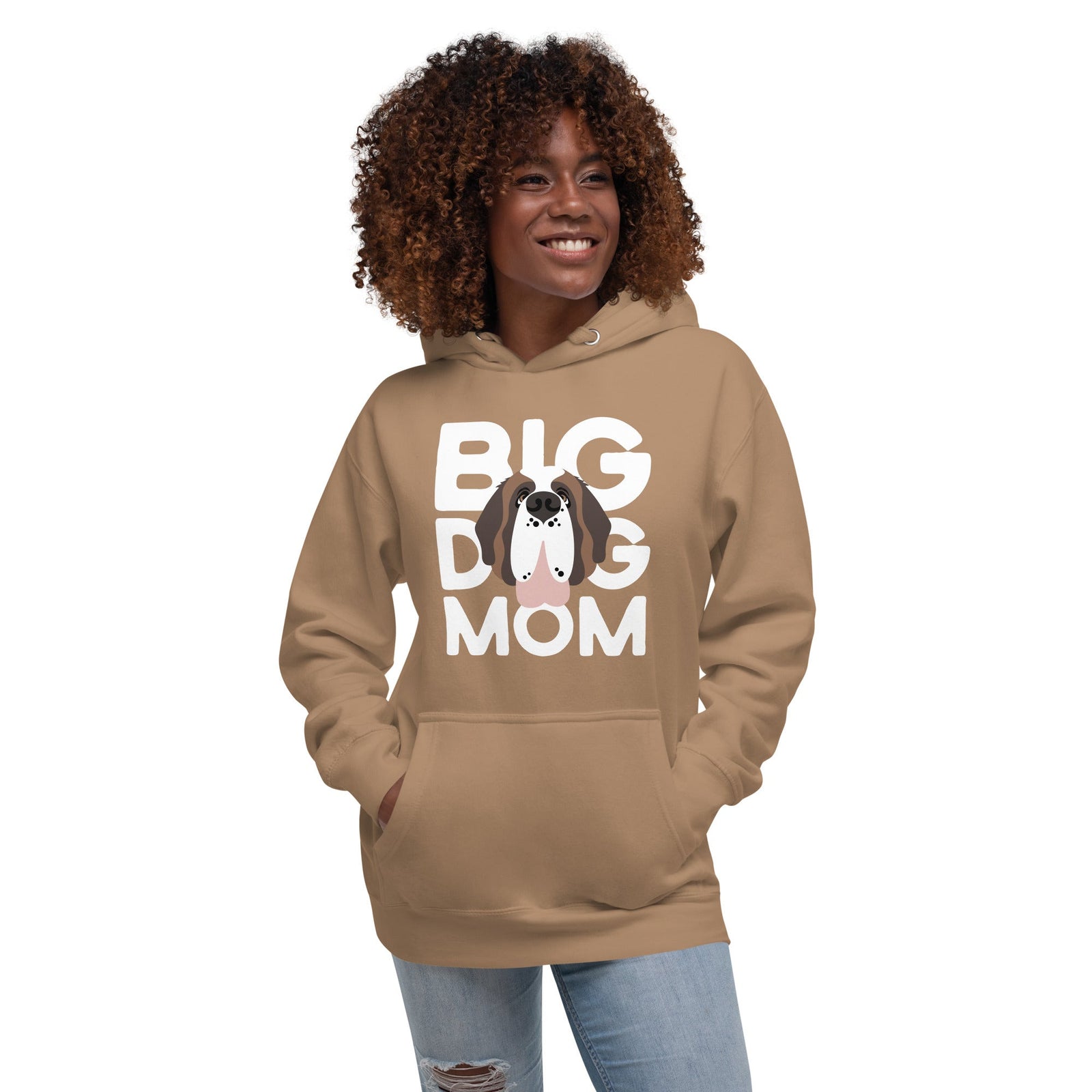 Big Dog Mom Saint Bernard Hoodie - Lucy + Norman