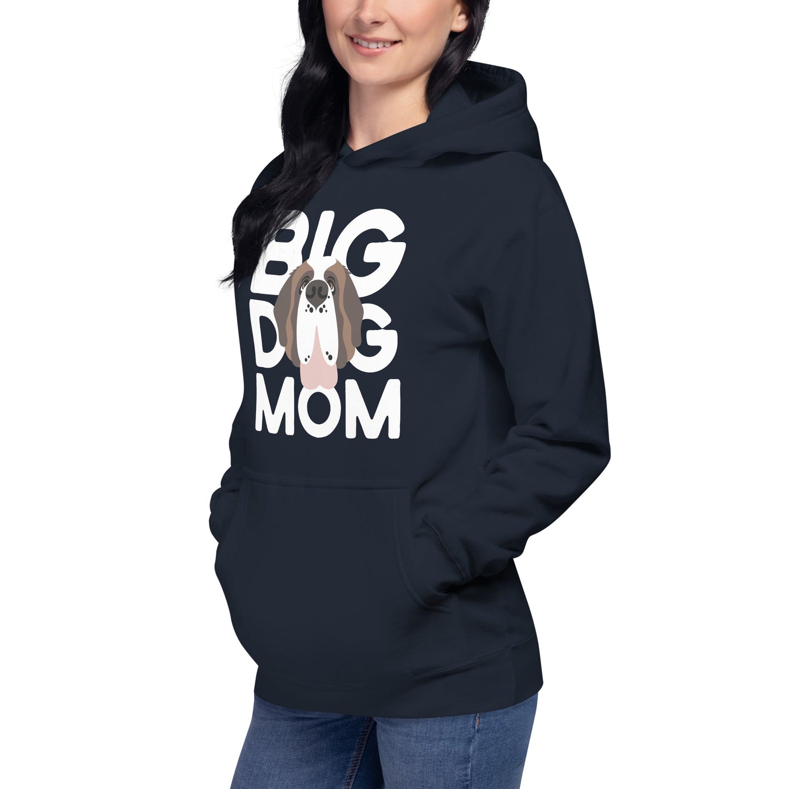 Big Dog Mom Saint Bernard Hoodie - Lucy + Norman