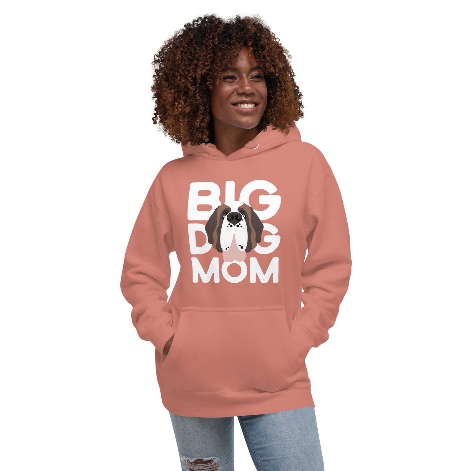 Big Dog Mom Saint Bernard Hoodie - Lucy + Norman