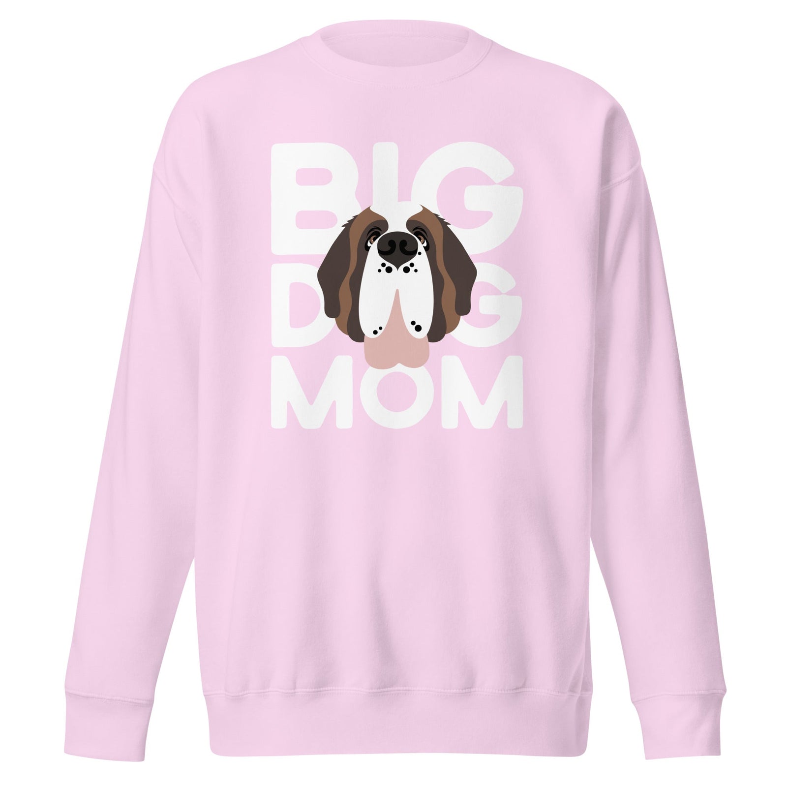 Big Dog Mom Saint Bernard Sweatshirt | Cozy Fleece Crewneck - Lucy + Norman
