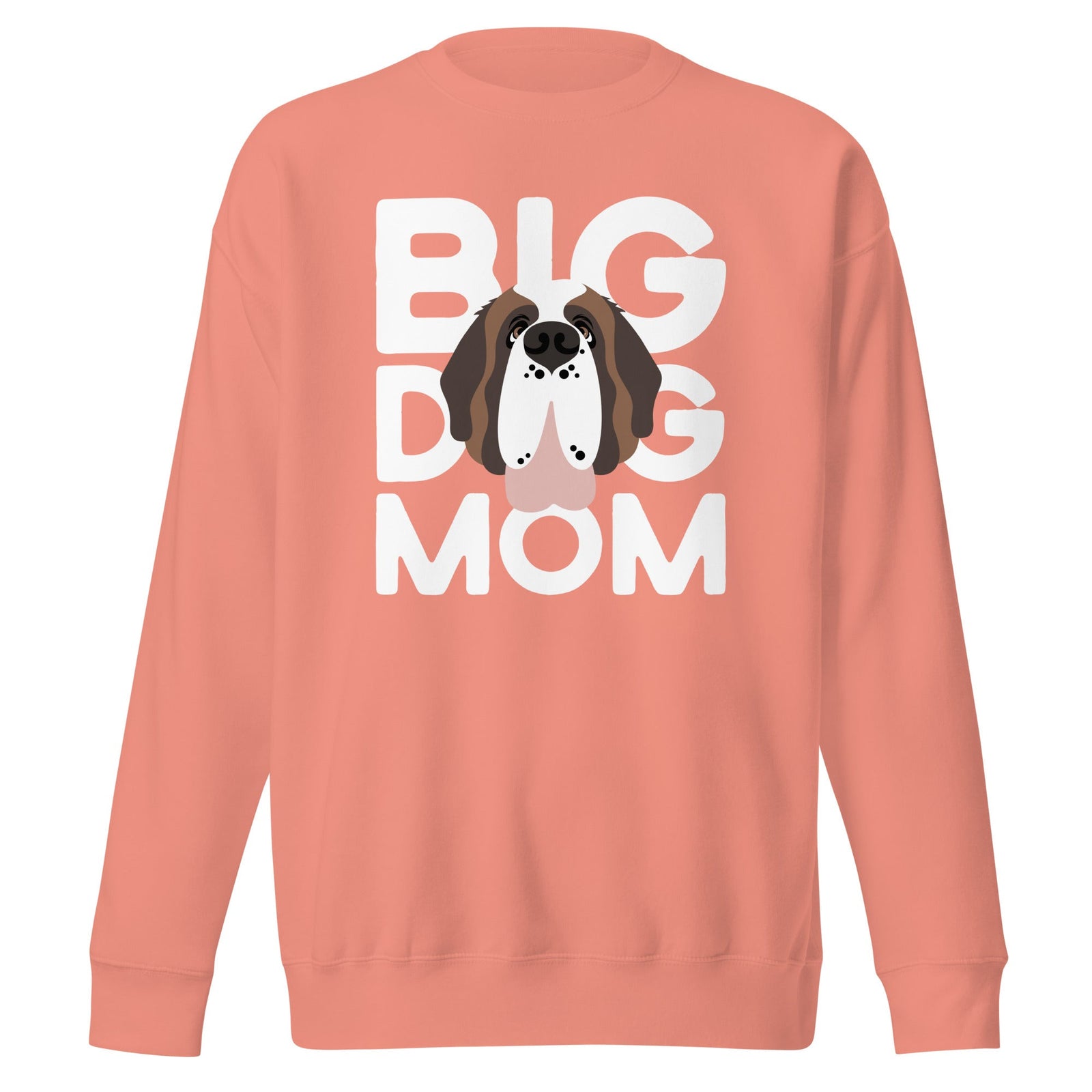 Big Dog Mom Saint Bernard Sweatshirt | Cozy Fleece Crewneck - Lucy + Norman