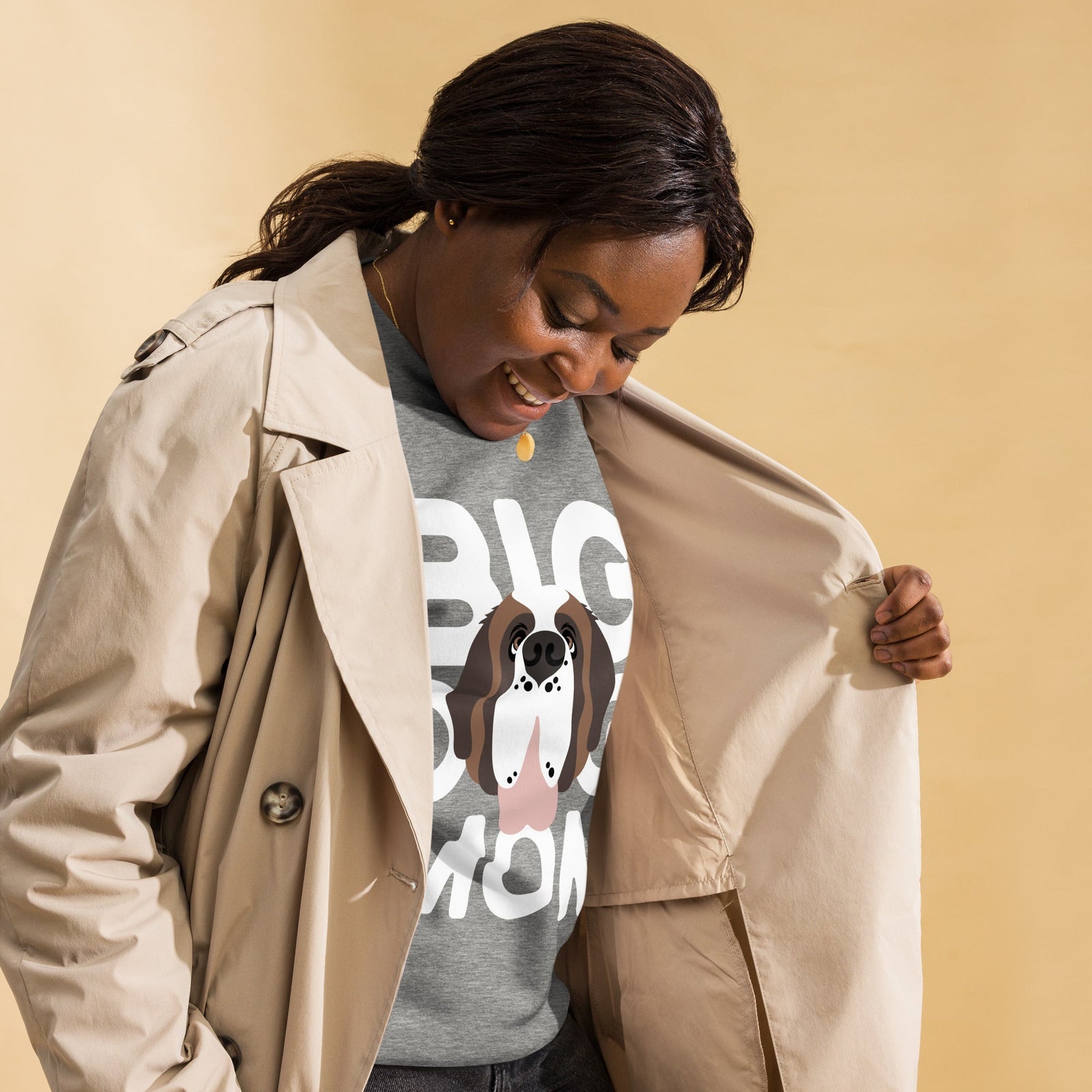 Big Dog Mom Saint Bernard Sweatshirt | Cozy Fleece Crewneck - Lucy + Norman