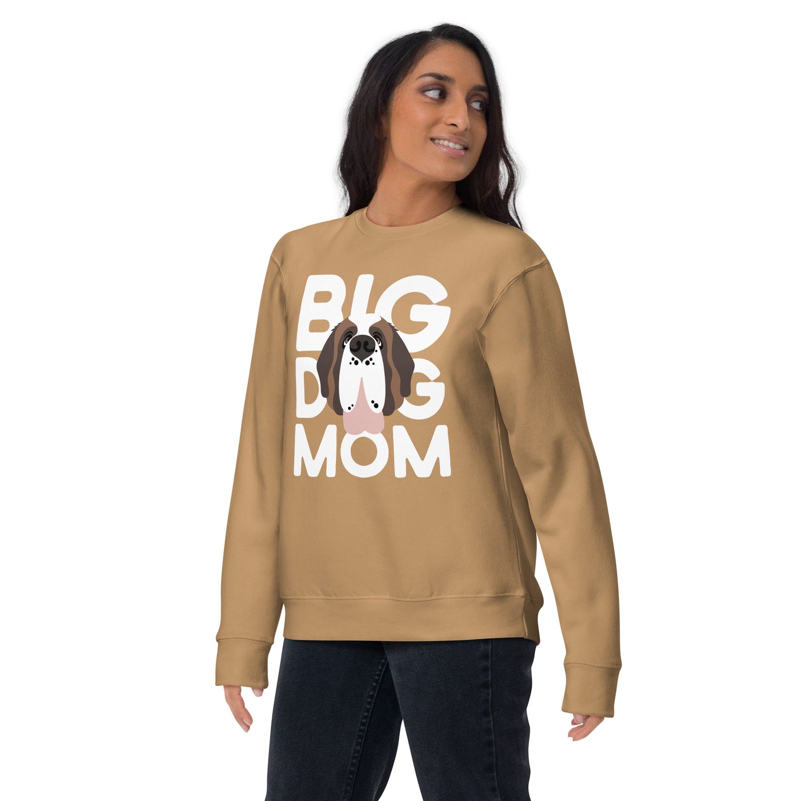Big Dog Mom Saint Bernard Sweatshirt | Cozy Fleece Crewneck - Lucy + Norman