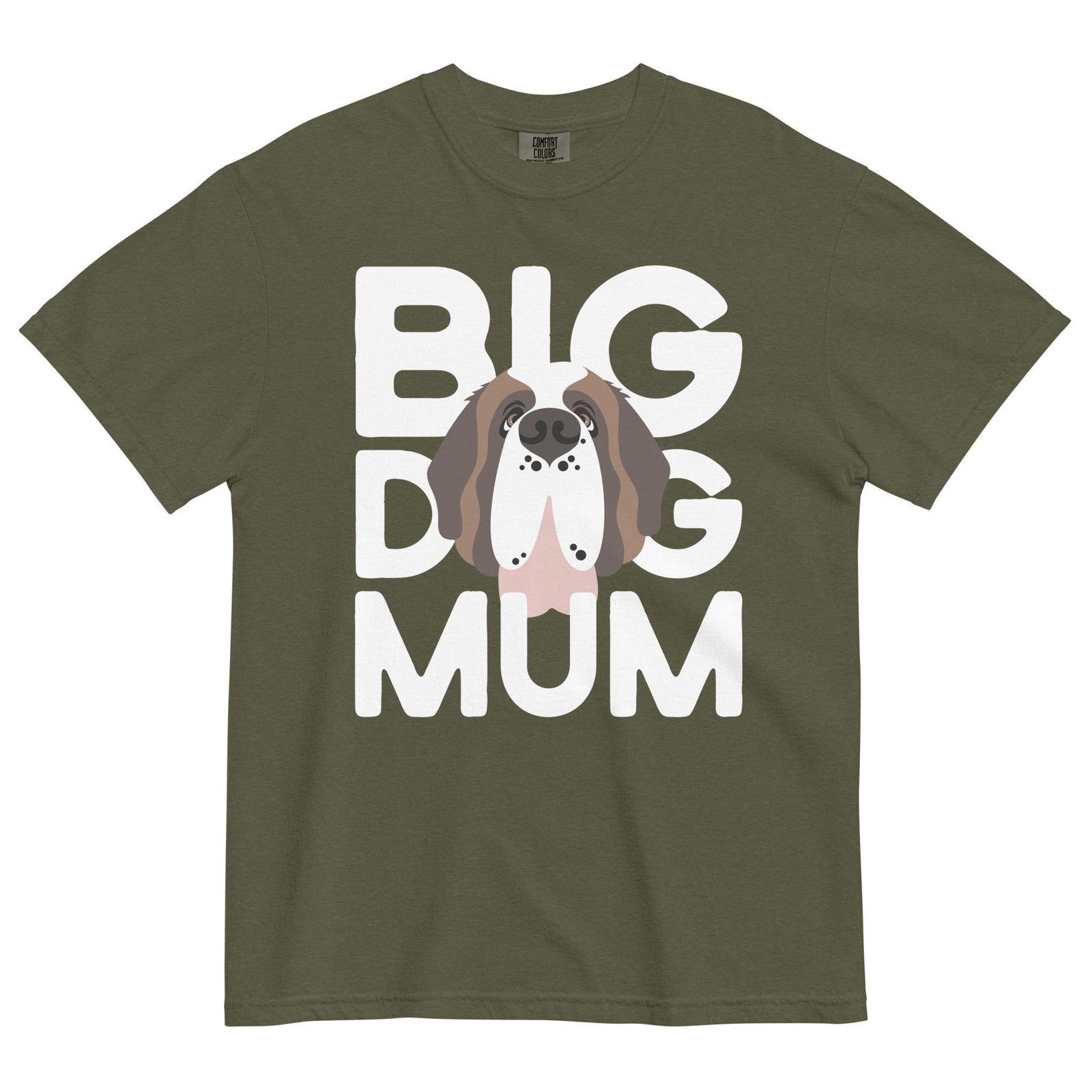 Big Dog Mum Comfort Colors Dark Tones T-Shirt - Lucy + Norman