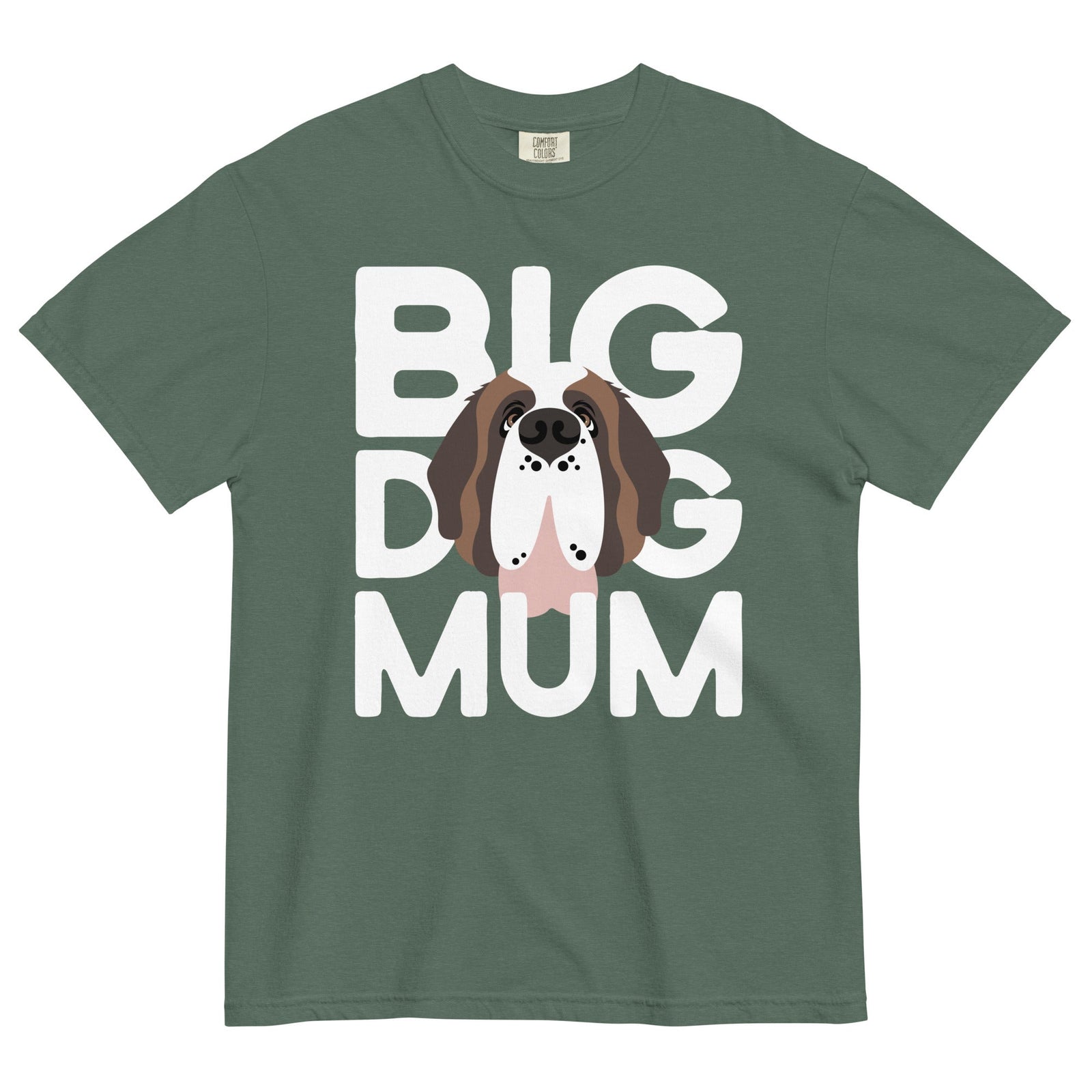 Big Dog Mum Comfort Colors Dark Tones T-Shirt - Lucy + Norman