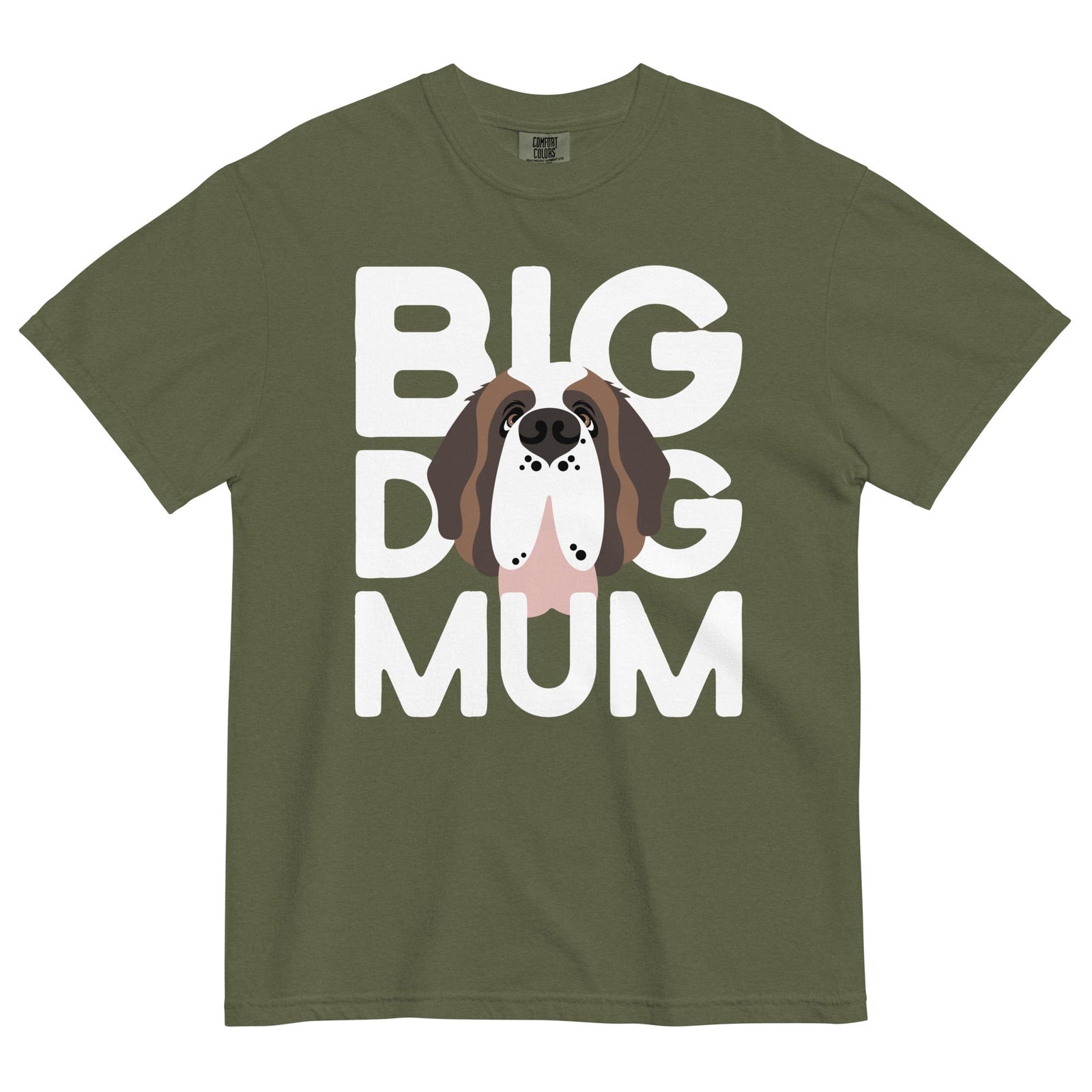 Big Dog Mum Comfort Colors Dark Tones T-Shirt - Lucy + Norman