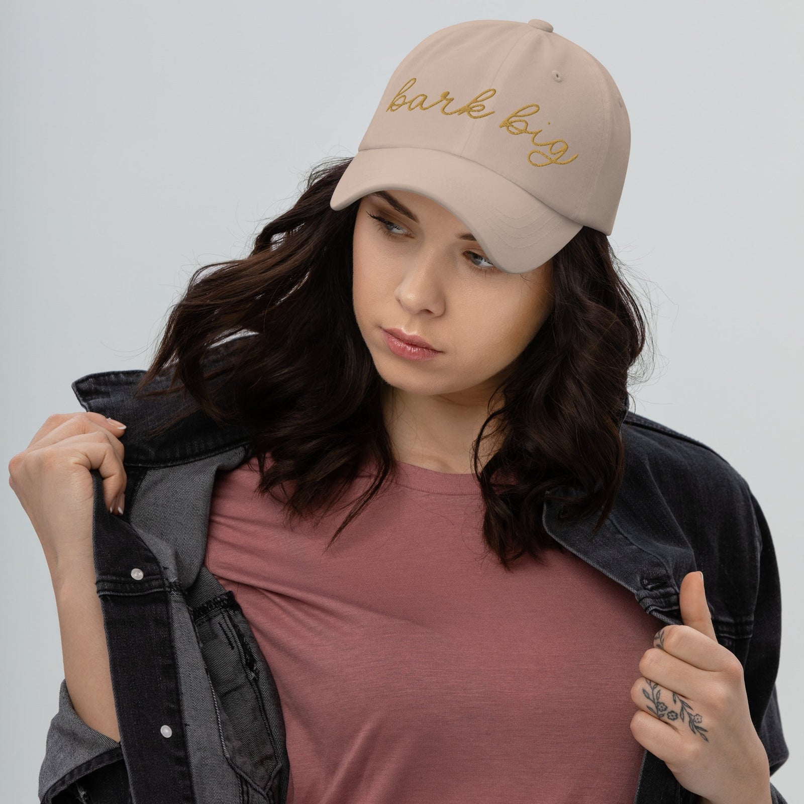 Choose Your Phrase Saint Bernard Dog Embroidered Dad Hat - Lucy + Norman