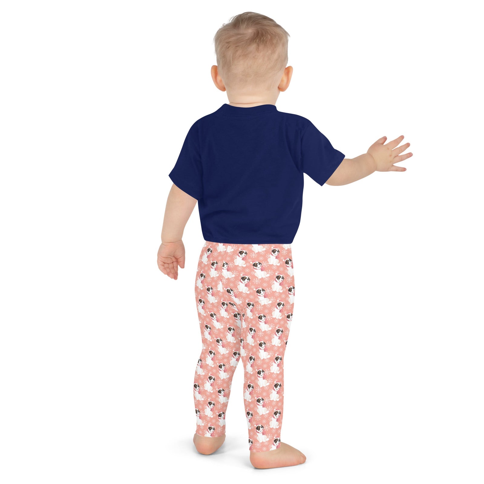Christmas St Bernard Dog Kid's Leggings - Lucy + Norman