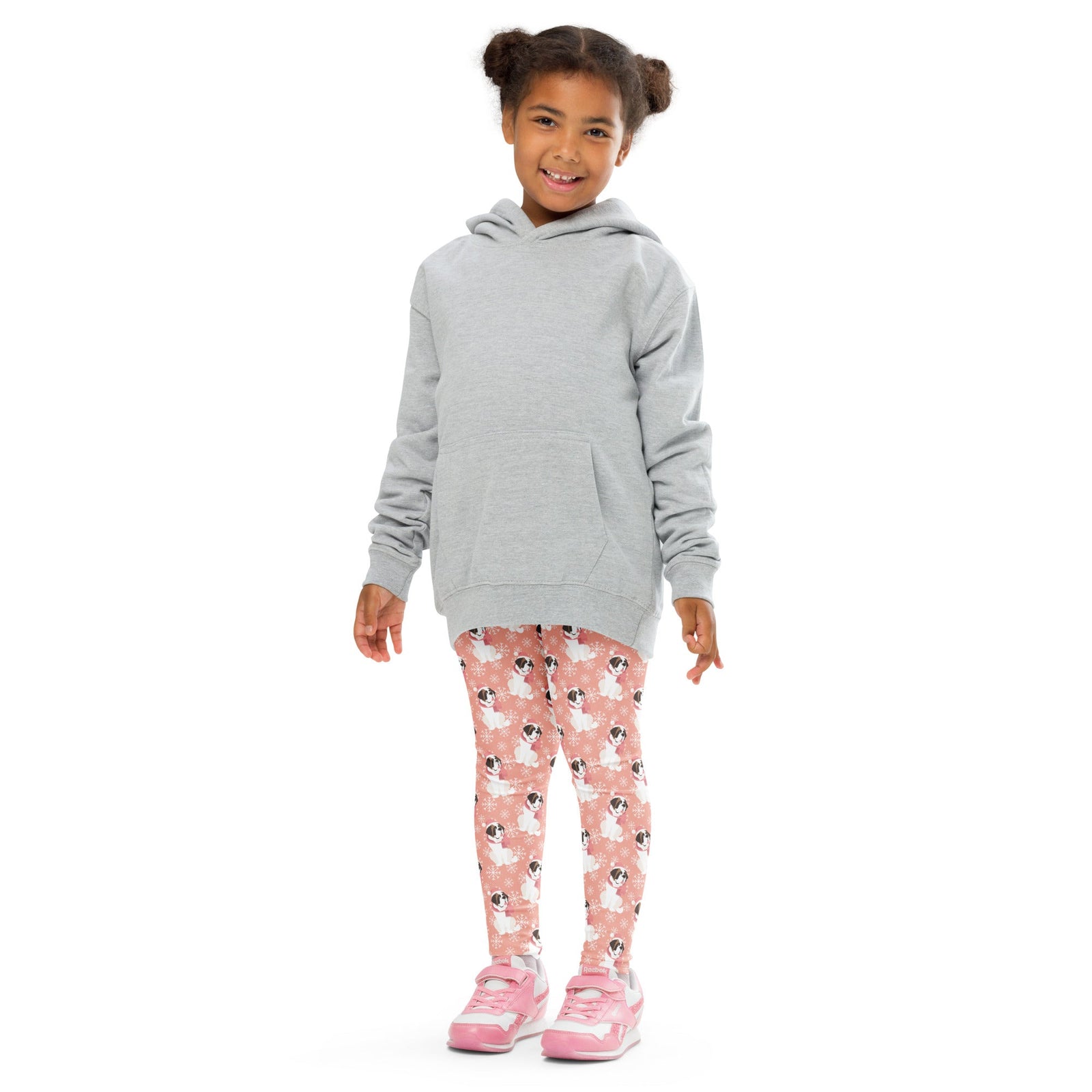 Christmas St Bernard Dog Kid's Leggings - Lucy + Norman