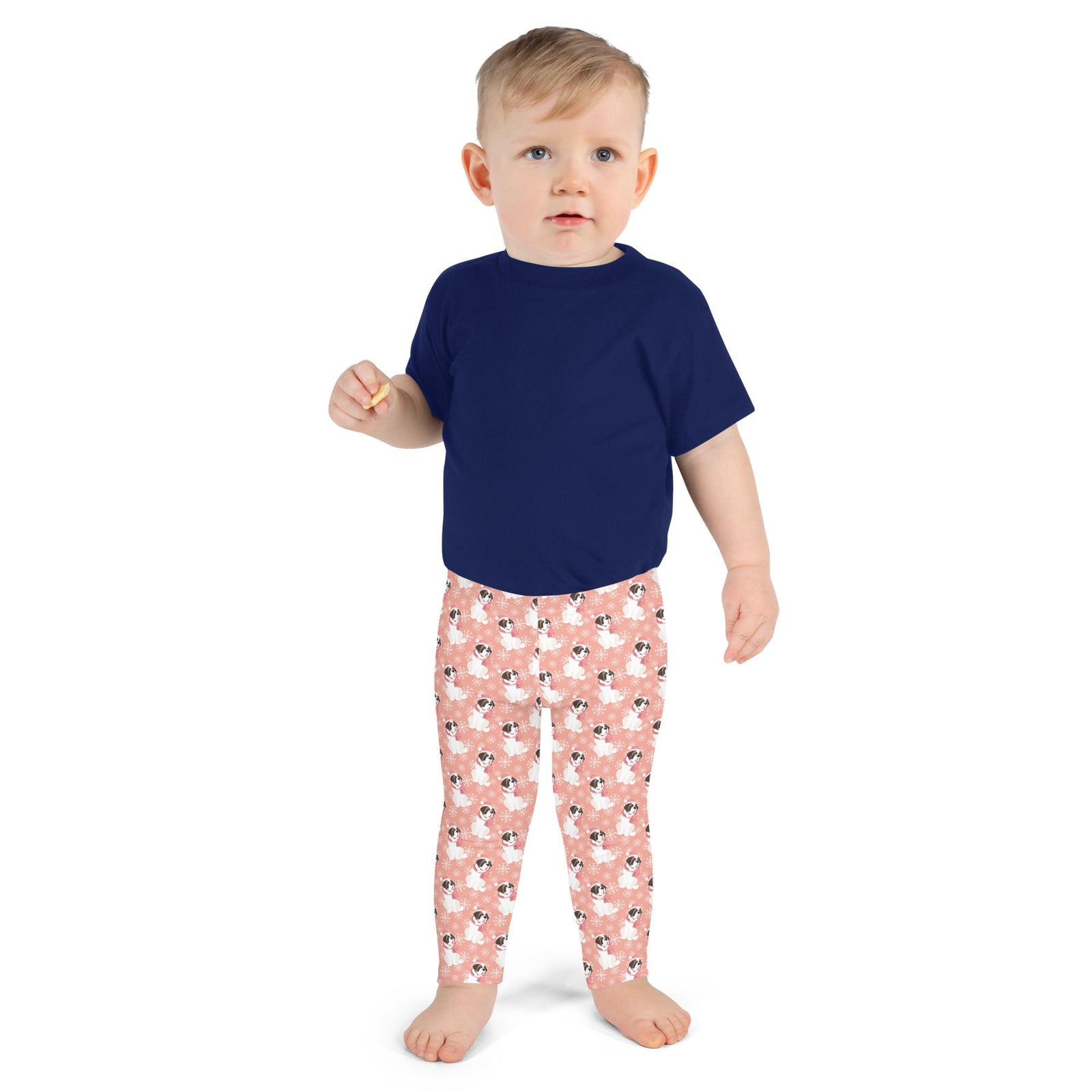 Christmas St Bernard Dog Kid's Leggings - Lucy + Norman