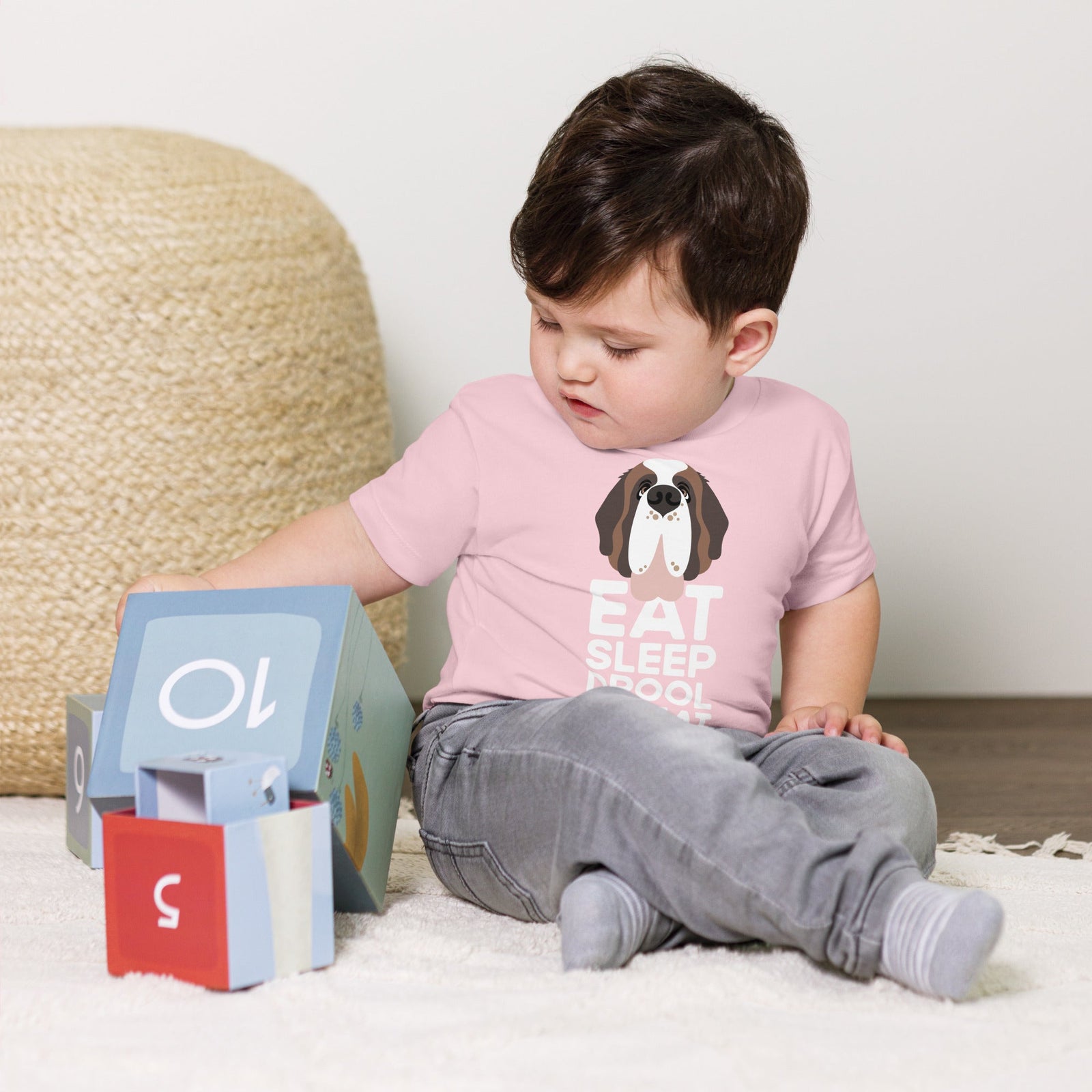 Eat Sleep Drool Repeat Baby Jersey Tee - Lucy + Norman