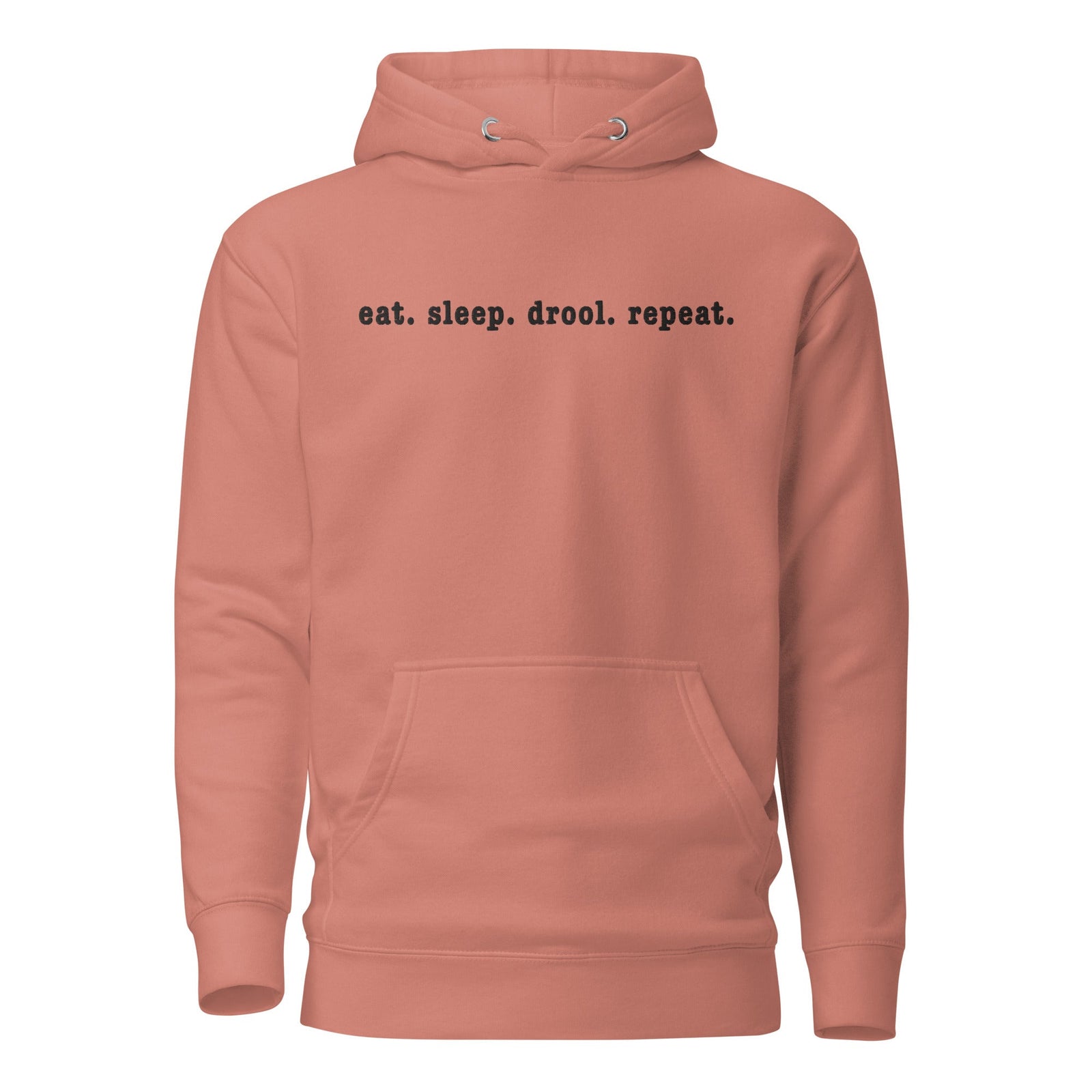 Eat. Sleep. Drool. Repeat. Embroidered Hoodie - Lucy + Norman