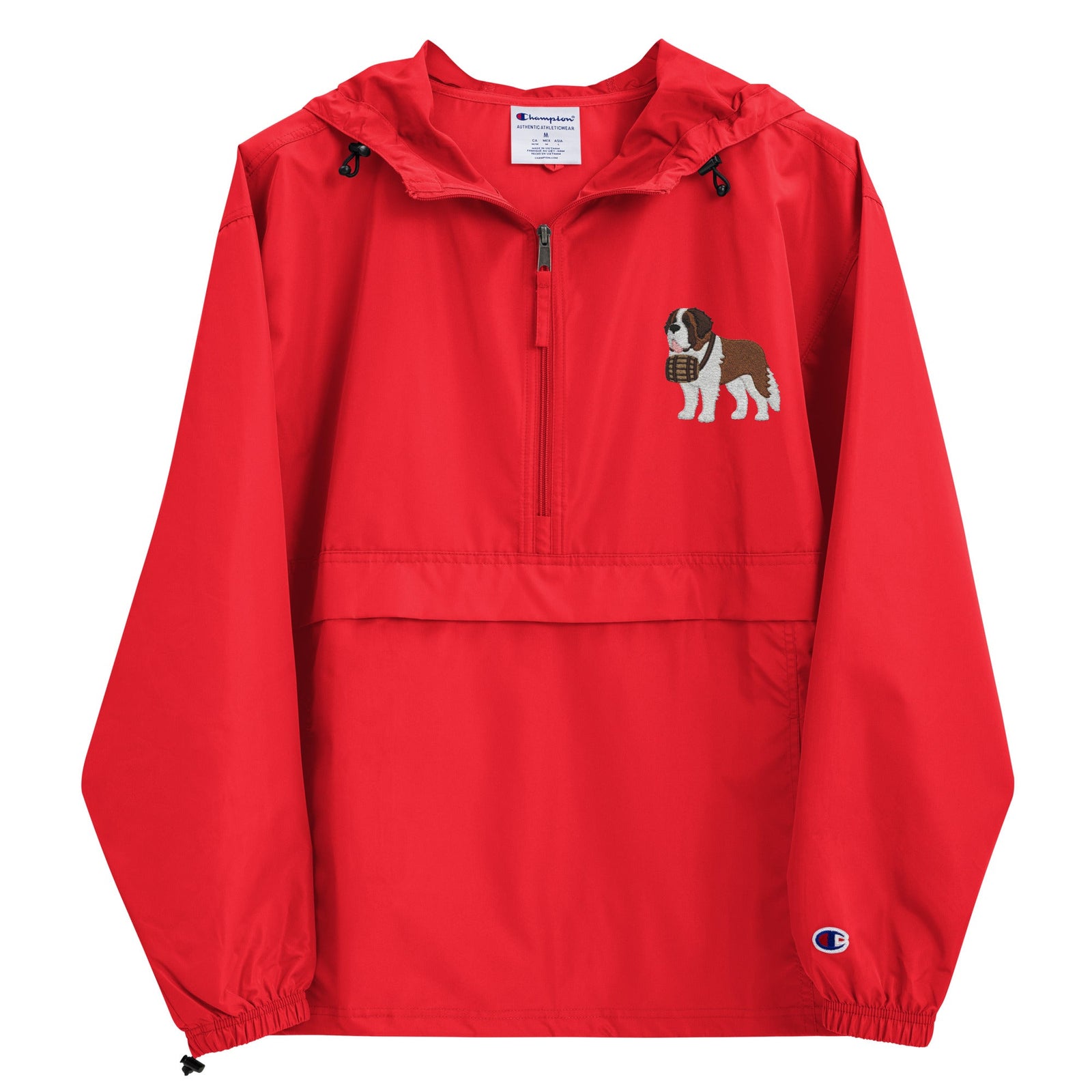 Embroidered Champion Packable St Bernard Jacket - Lucy + Norman