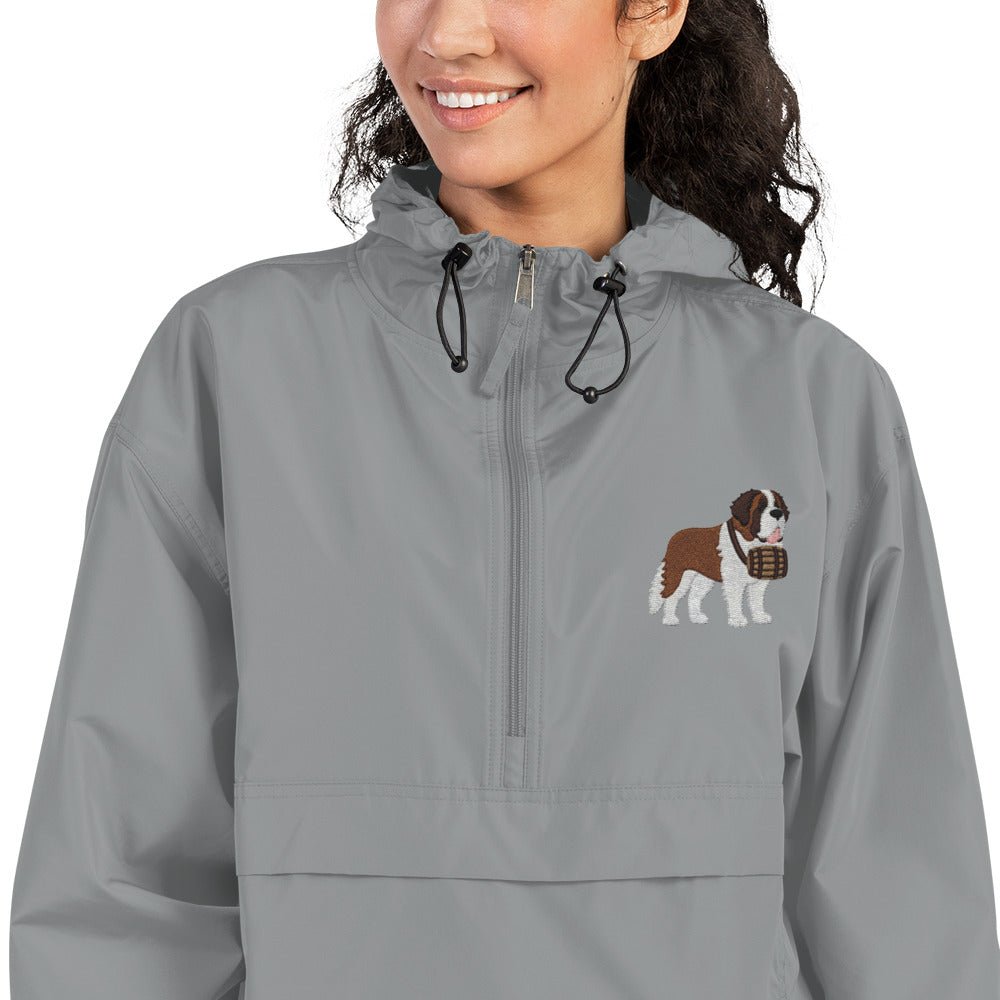 Embroidered Champion Packable St Bernard Jacket - Lucy + Norman