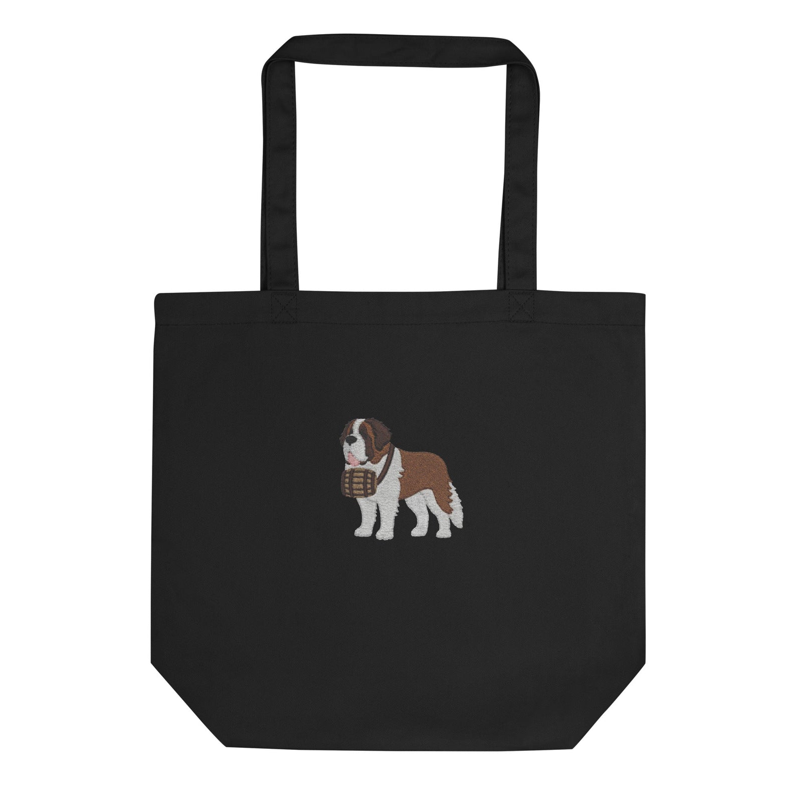 Embroidered Saint Bernard Eco Tote Bag - Lucy + Norman