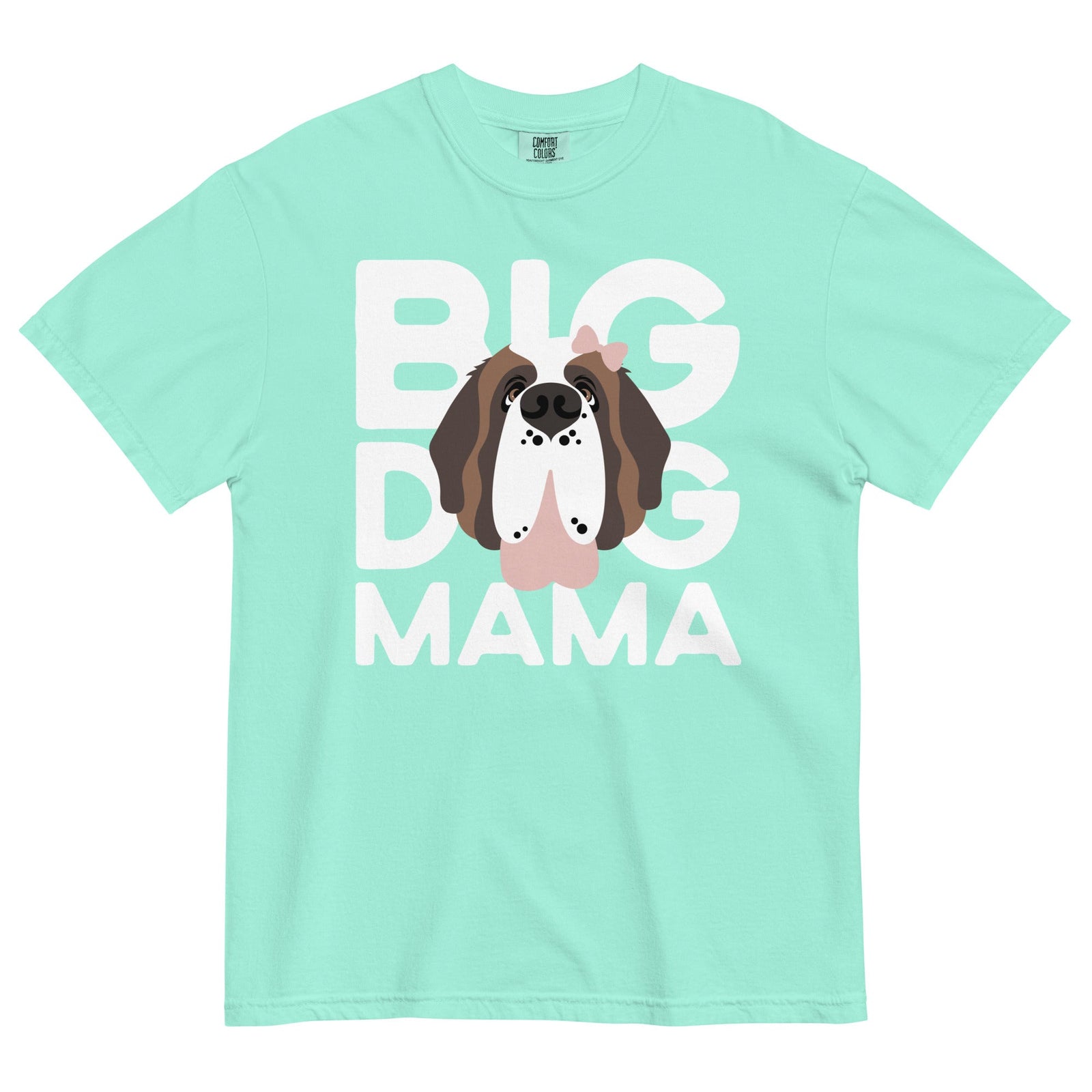 Female Big Dog Mama Comfort Colors Light Tones T-Shirt - Lucy + Norman