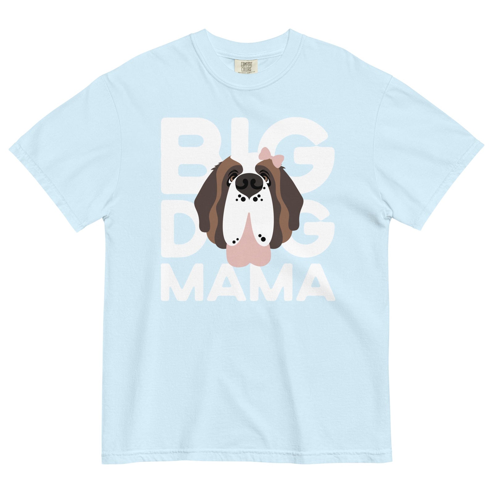 Female Big Dog Mama Comfort Colors Light Tones T-Shirt - Lucy + Norman