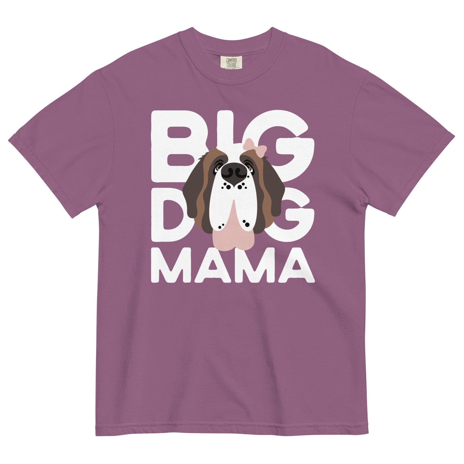 Female Big Dog Mama Comfort Colors Light Tones T-Shirt - Lucy + Norman