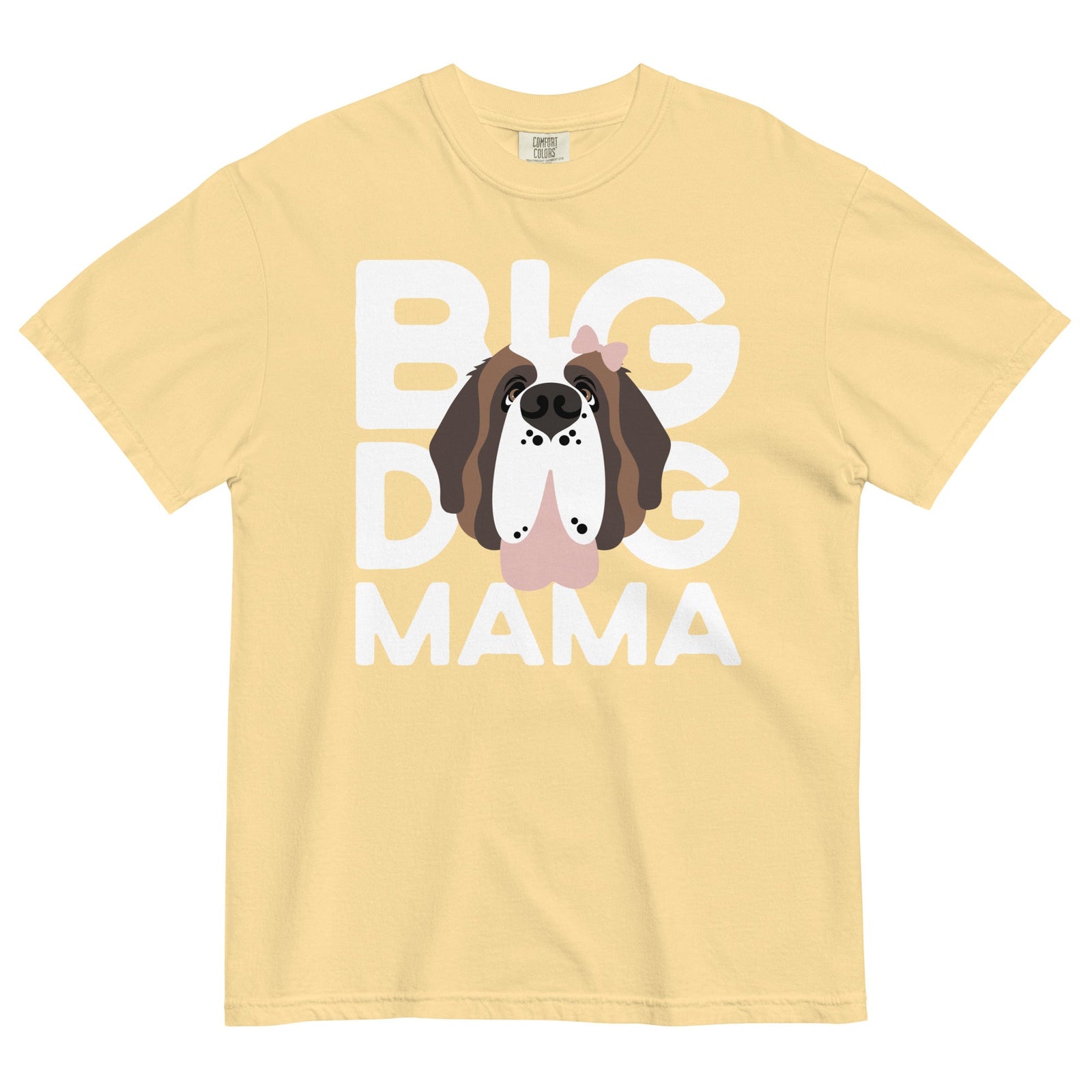 Female Big Dog Mama Comfort Colors Light Tones T-Shirt - Lucy + Norman